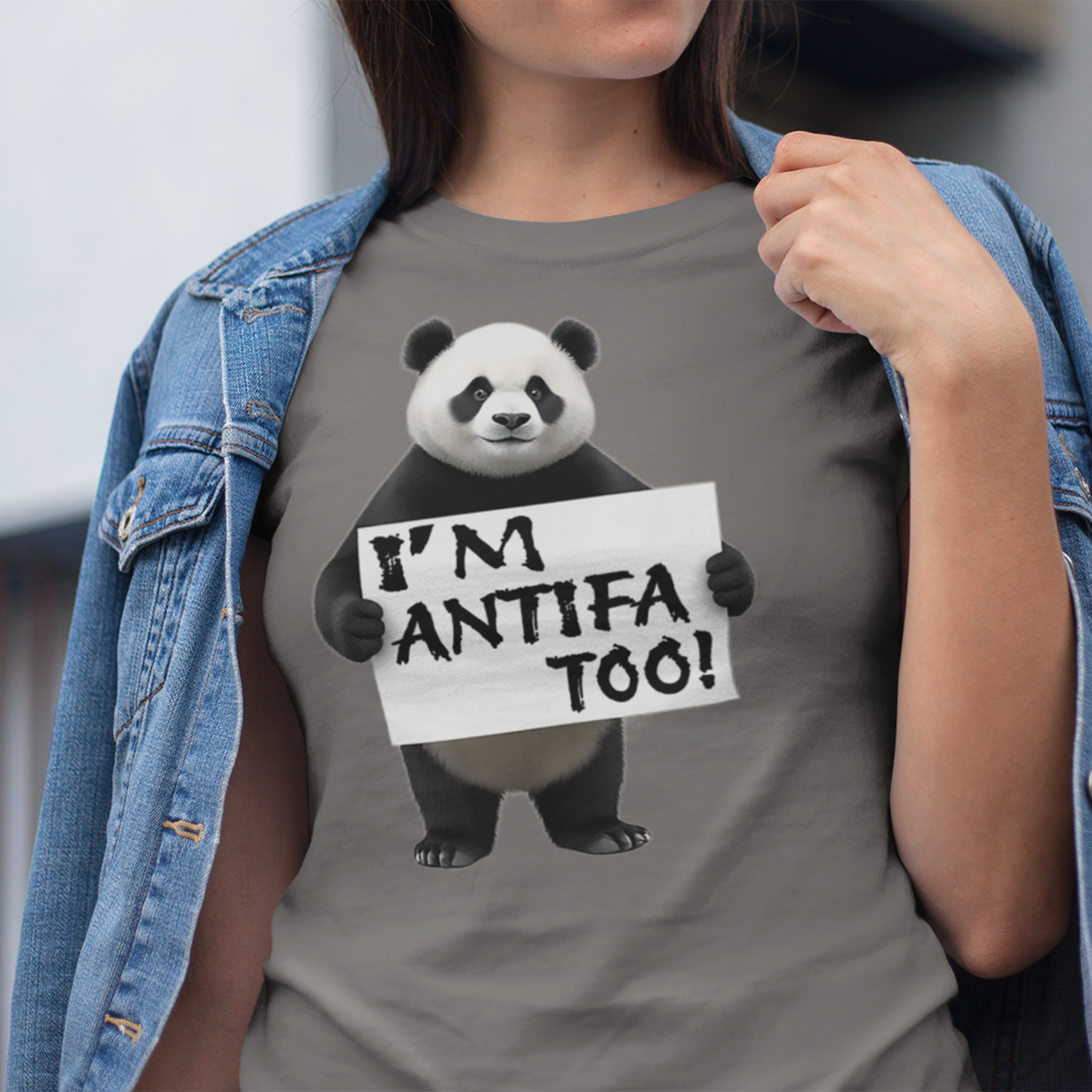 I'M ANTIFA TOO T-SHIRT/ASPHALT