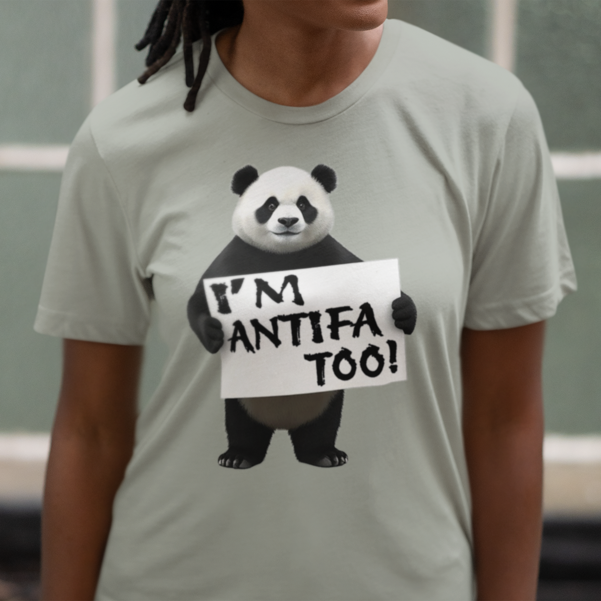 I'M ANTIFA TOO T-SHIRT/ATHLETIC HEATHER
