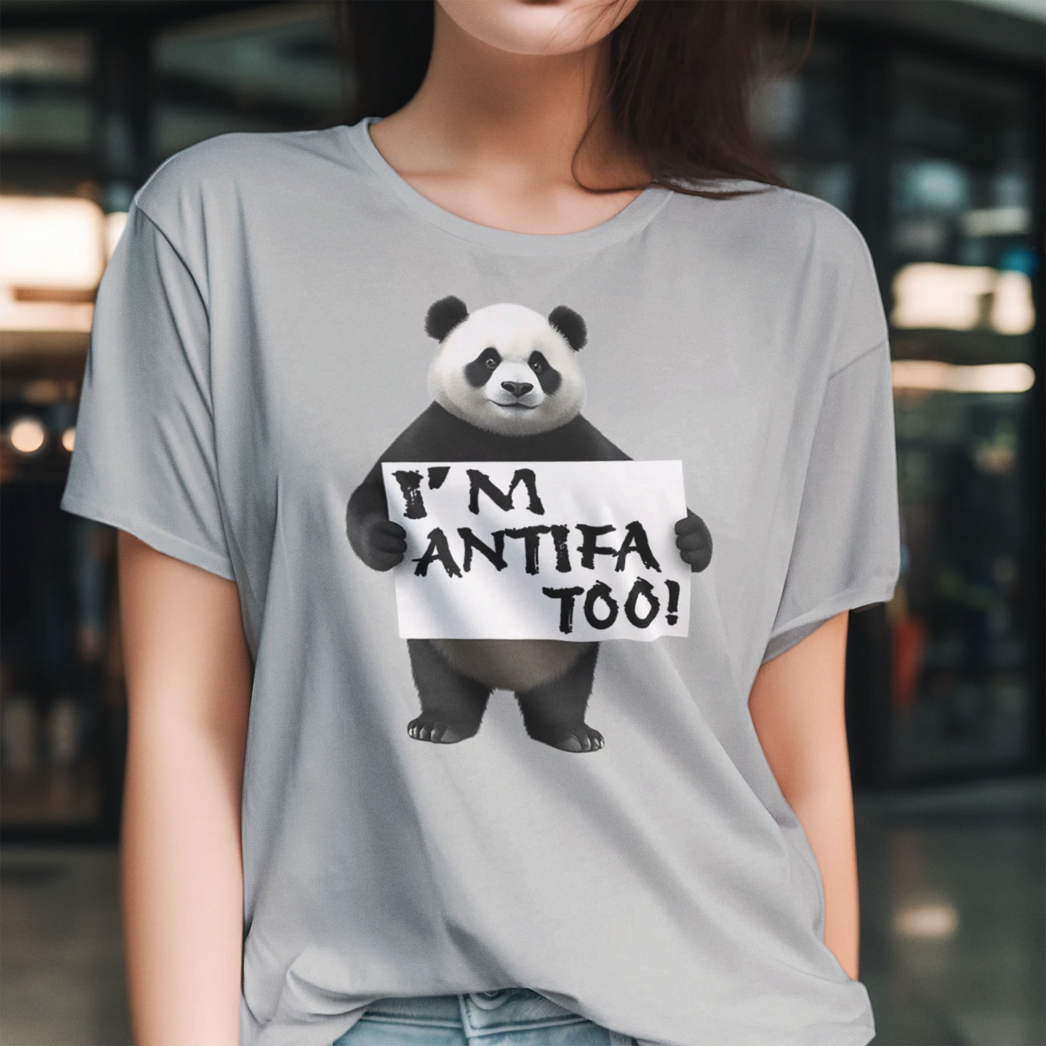 I'M ANTIFA TOO T-SHIRT/SILVER