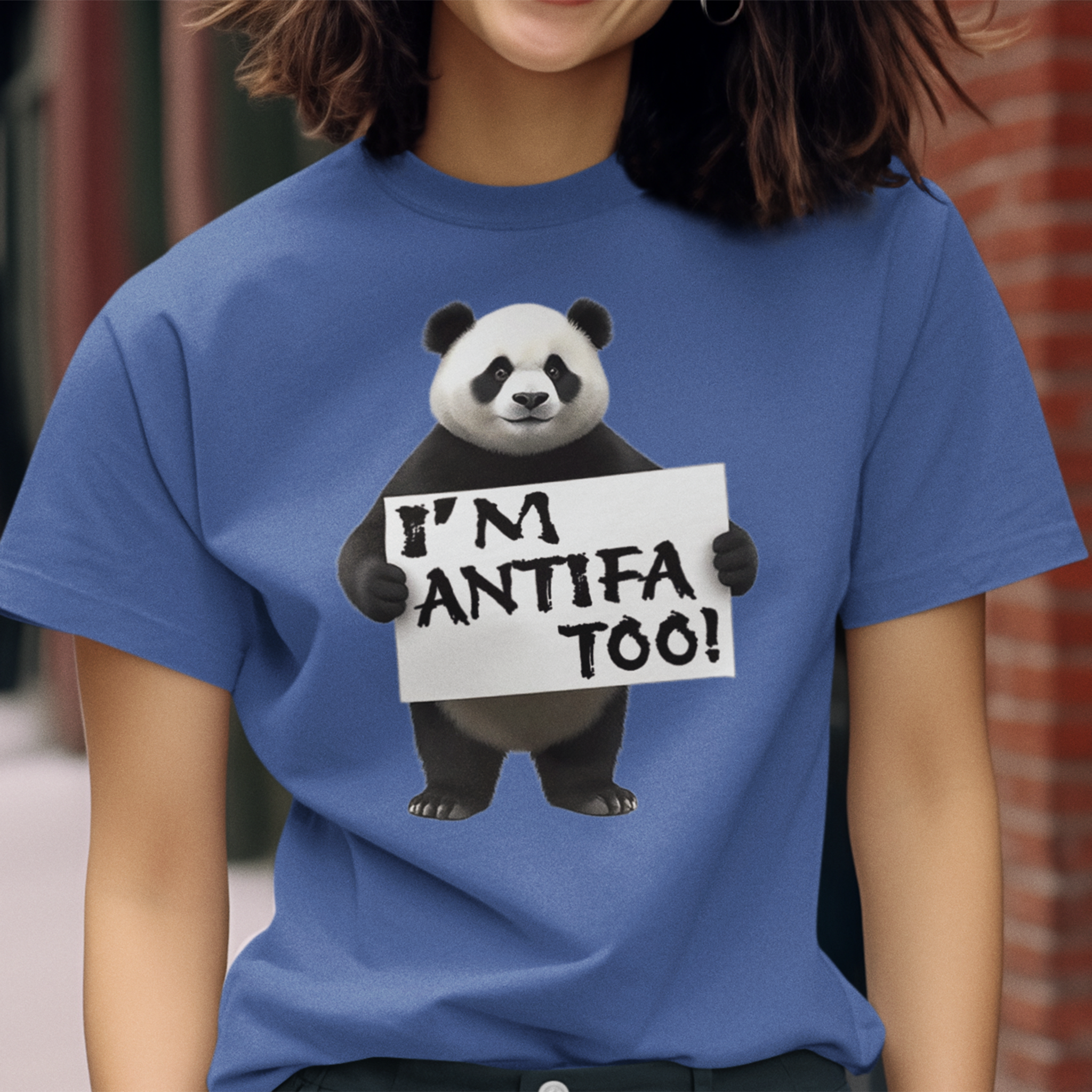 I'M ANTIFA TOO T-SHIRT/TRUE ROYAL