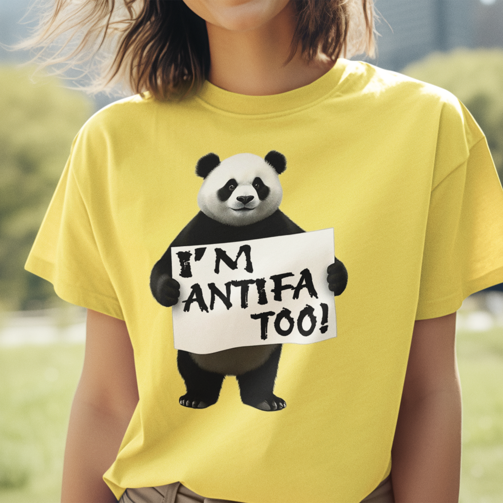 I'M ANTIFA TOO T-SHIRT/YELLOW
