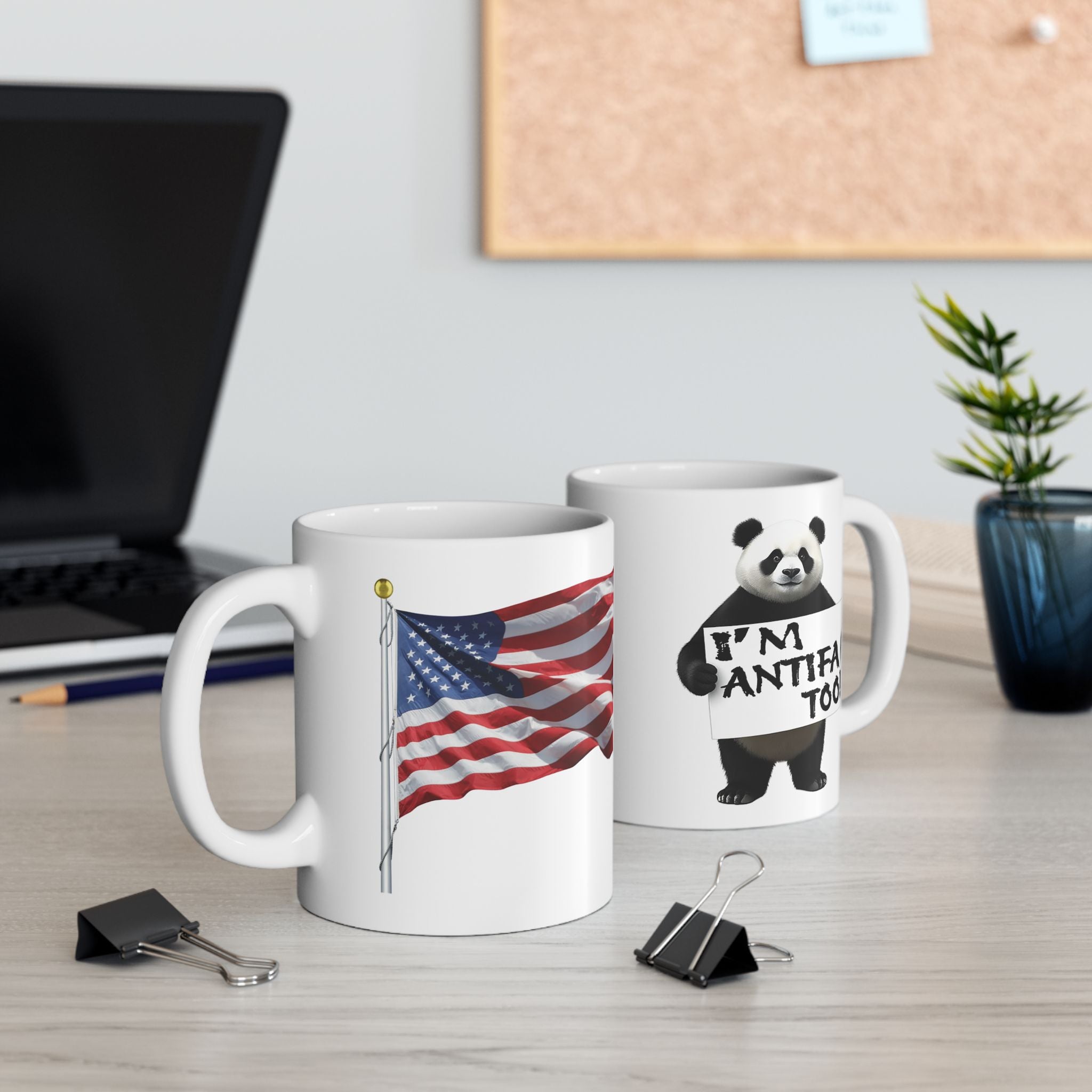 I'M ANTIFA TOO CERAMIC MUG/WHITE