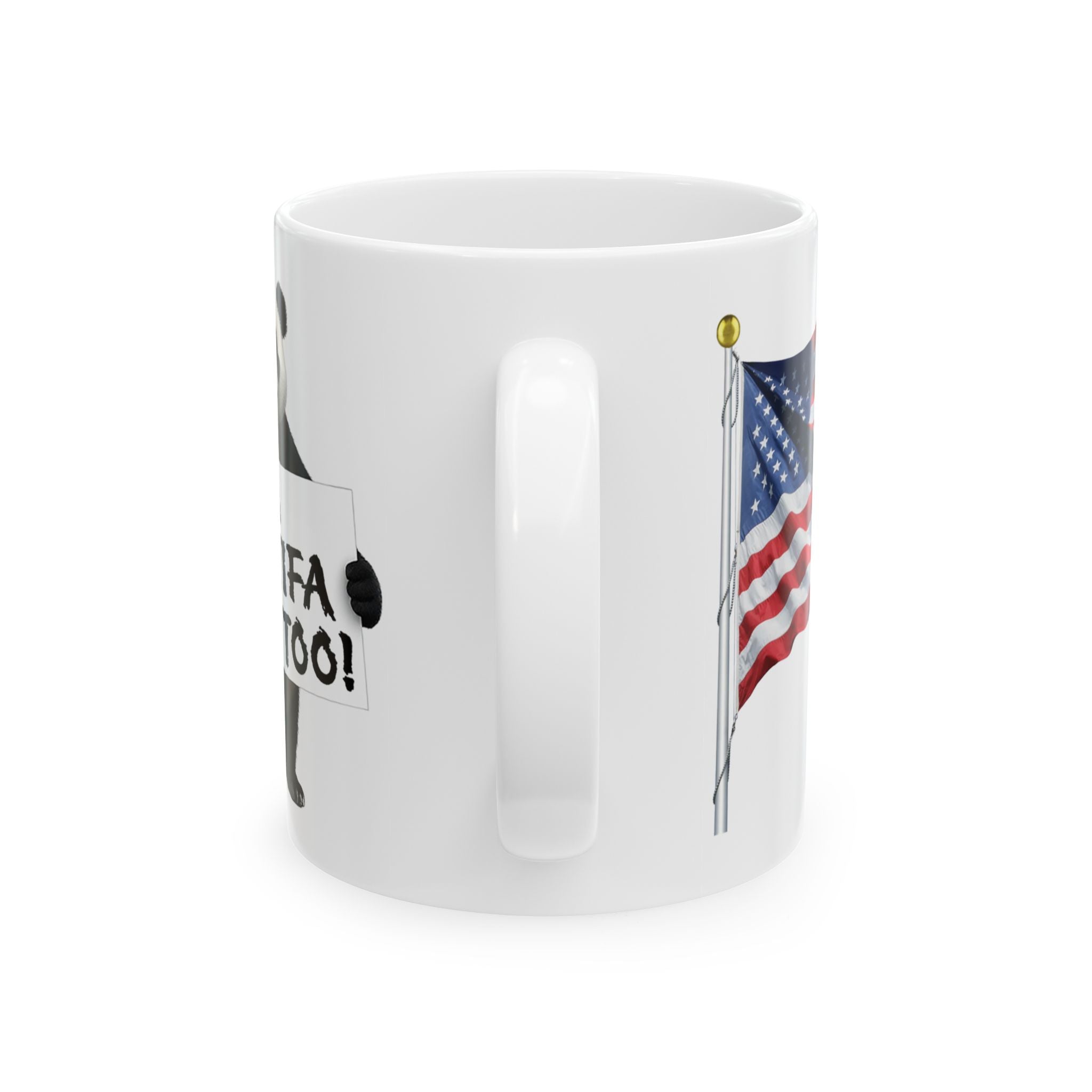 I'M ANTIFA TOO CERAMIC MUG/WHITE