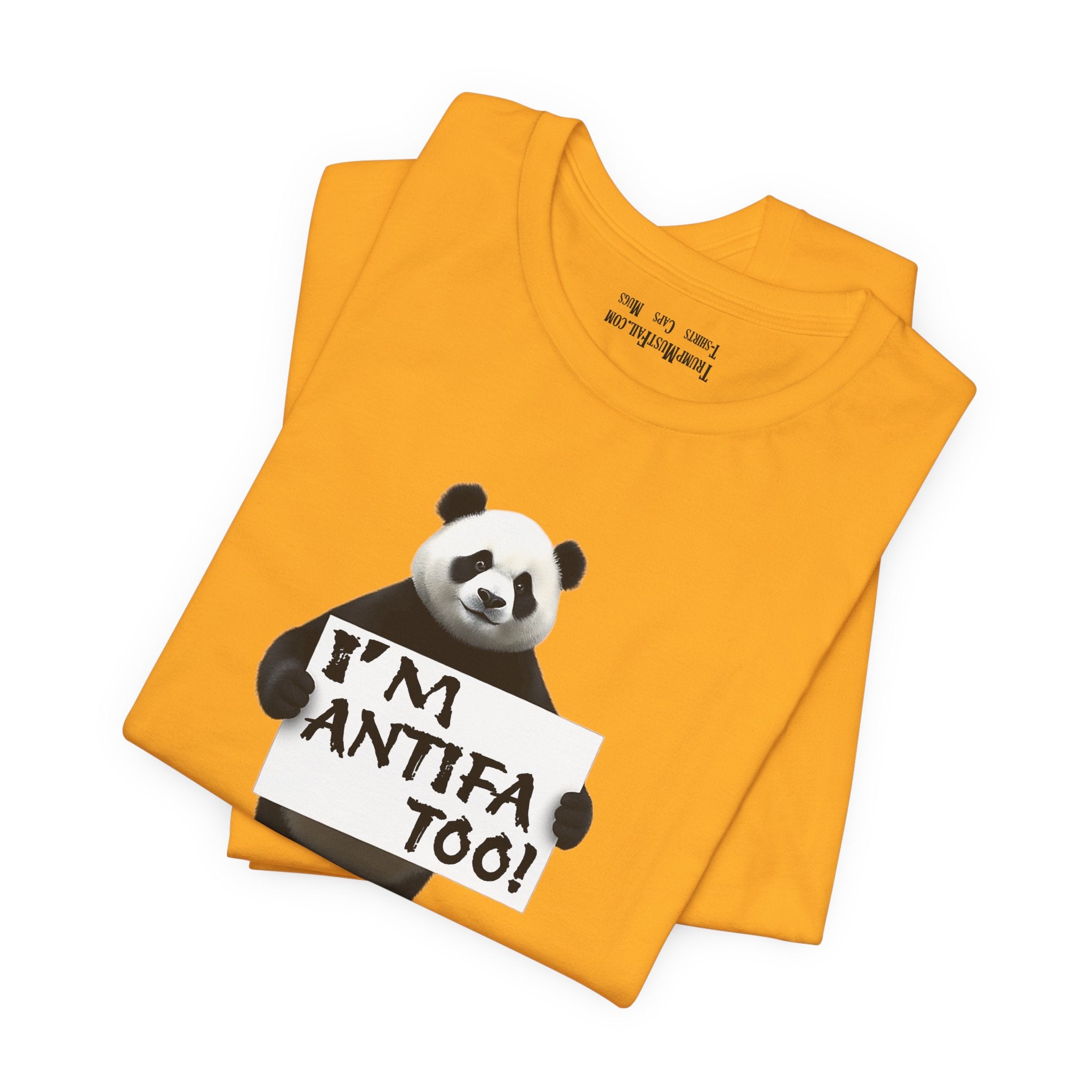 I'M ANTIFA TOO T-SHIRT/GOLD