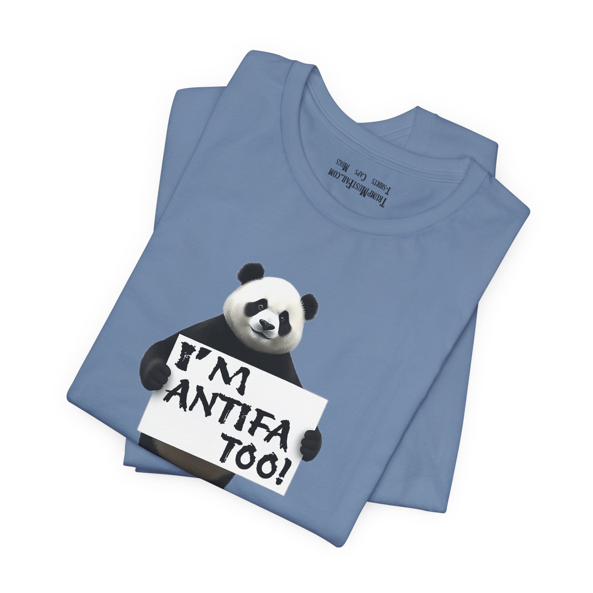 I'M ANTIFA TOO T-SHIRT/STEEL BLUE