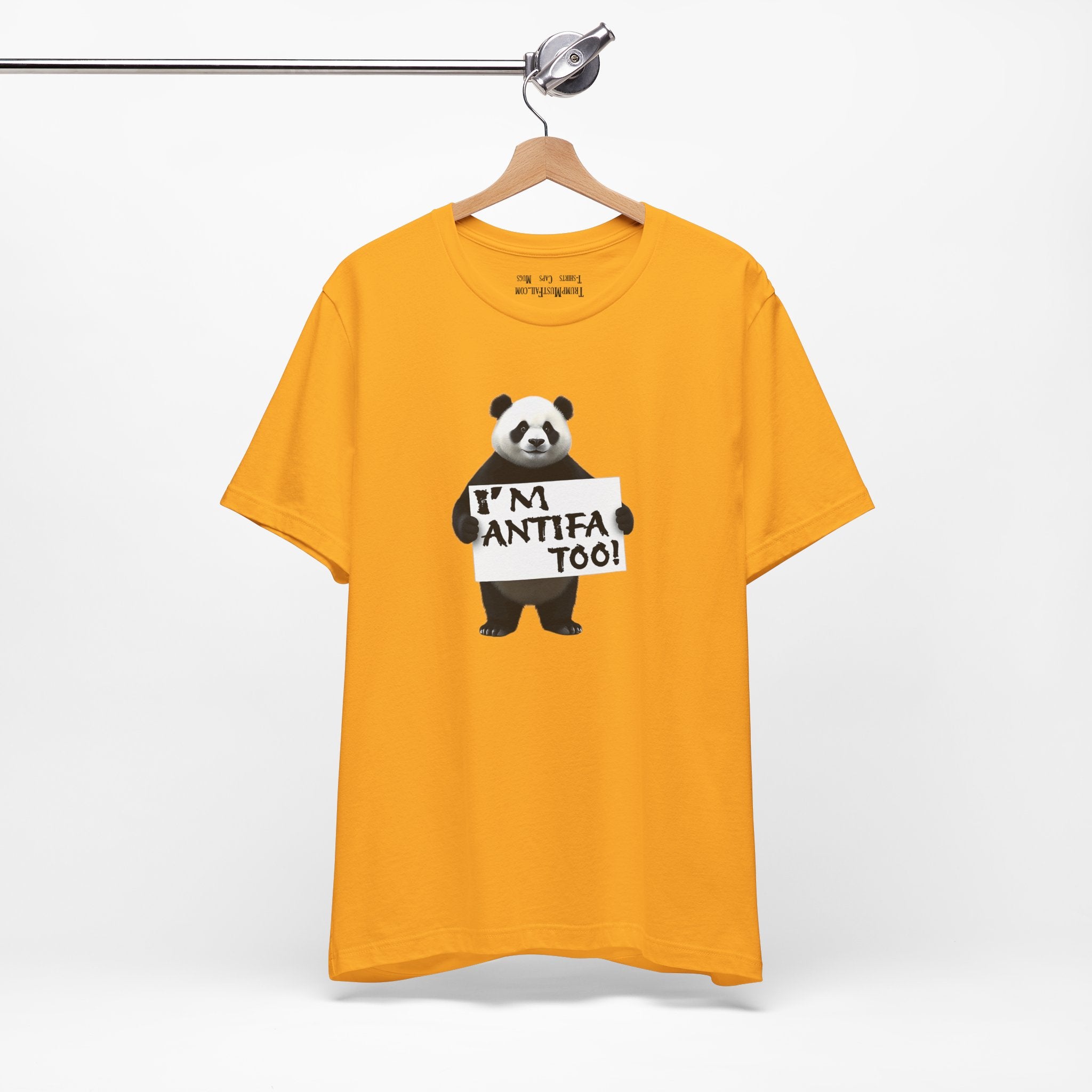 I'M ANTIFA TOO T-SHIRT/GOLD