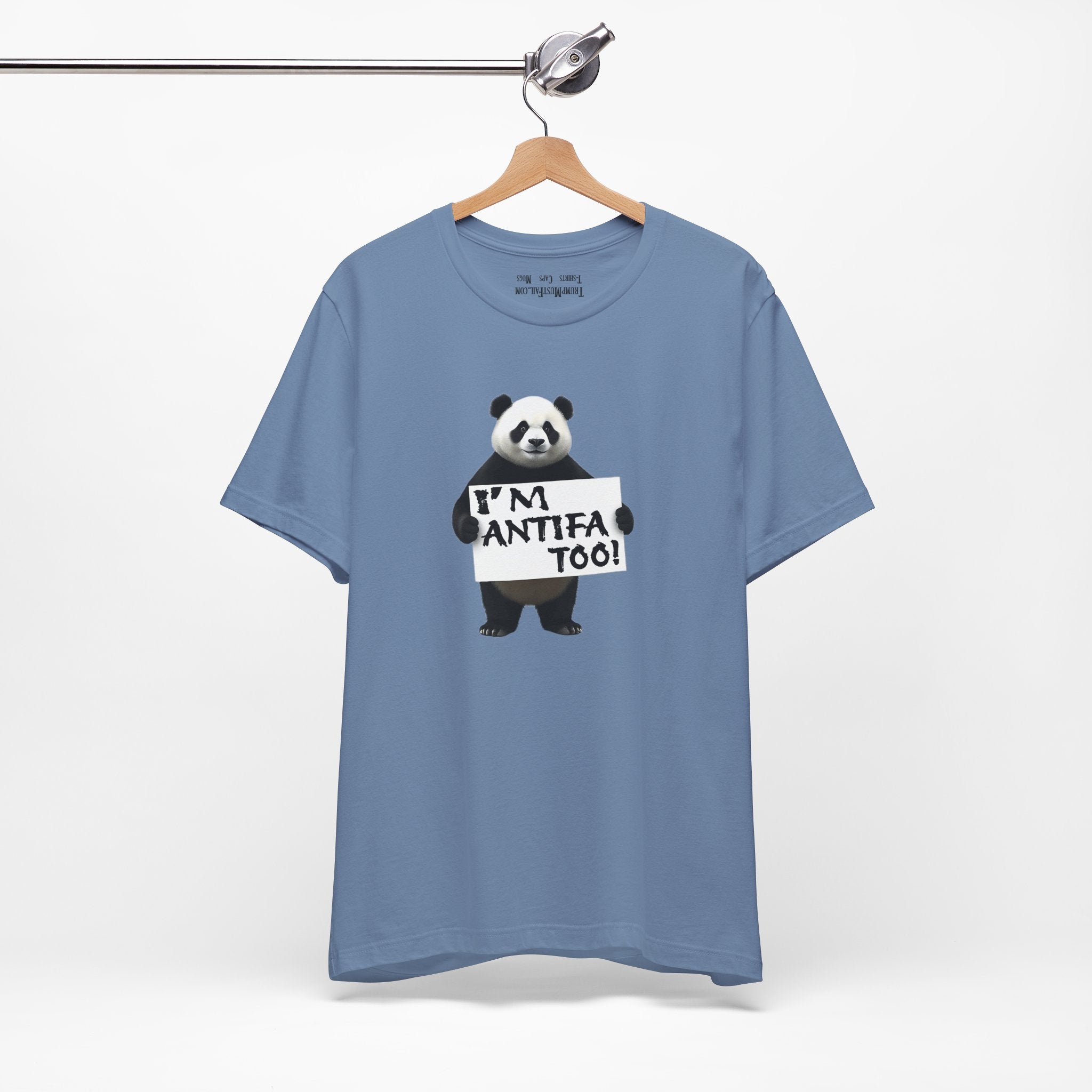 I'M ANTIFA TOO T-SHIRT/STEEL BLUE