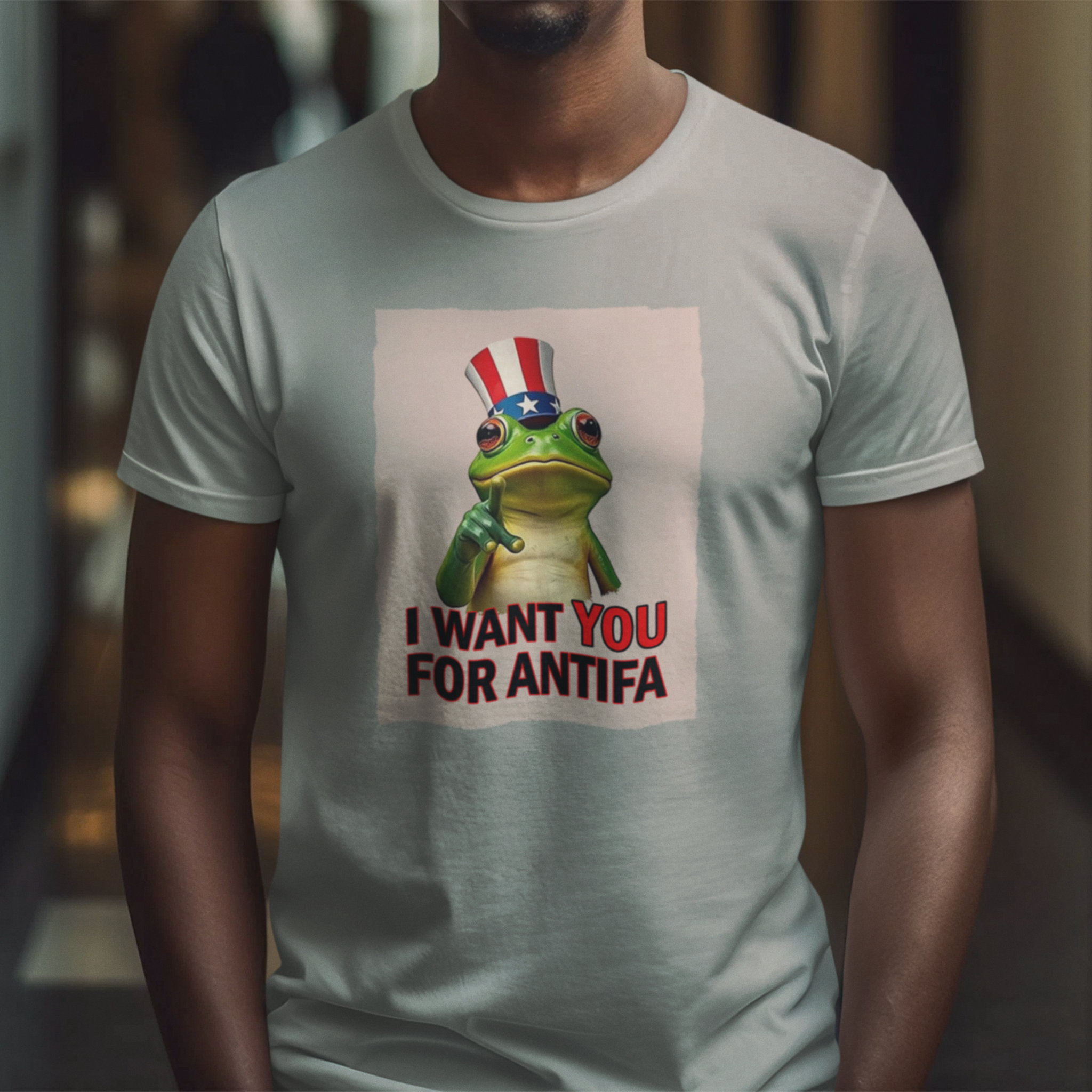 I WANT YOU T-SHIRT/ATHLETIC HEATHER