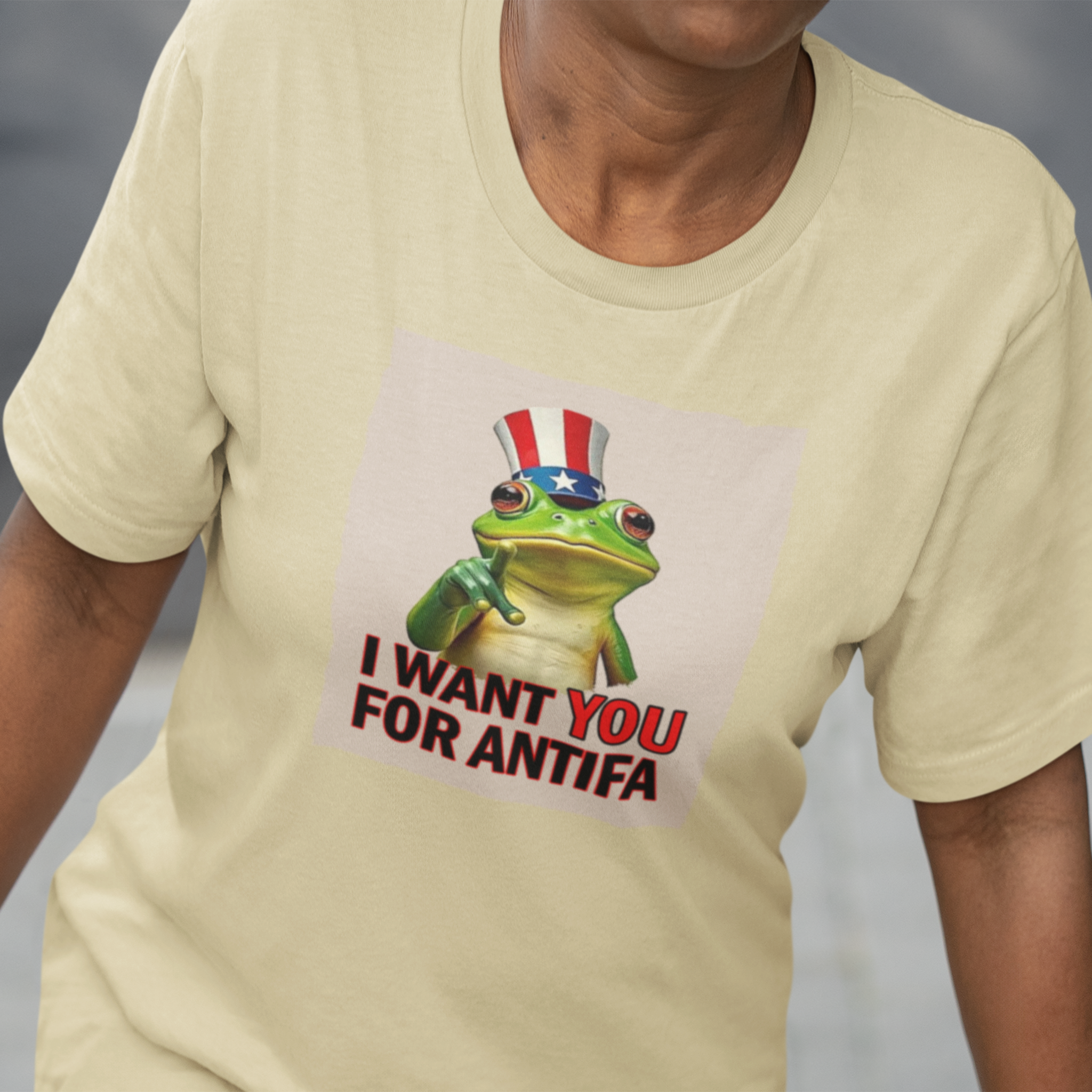 I WANT YOU T-SHIRT/NATURAL