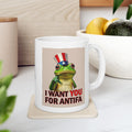 I WANT YOU FOR ANTIFA CERAMIC MUG/WHITE
