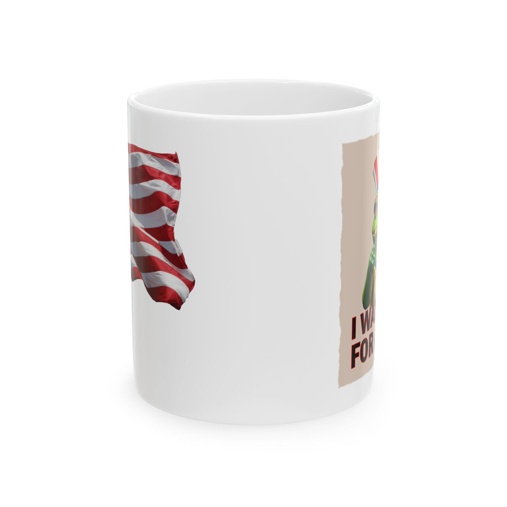 I WANT YOU FOR ANTIFA CERAMIC MUG/WHITE