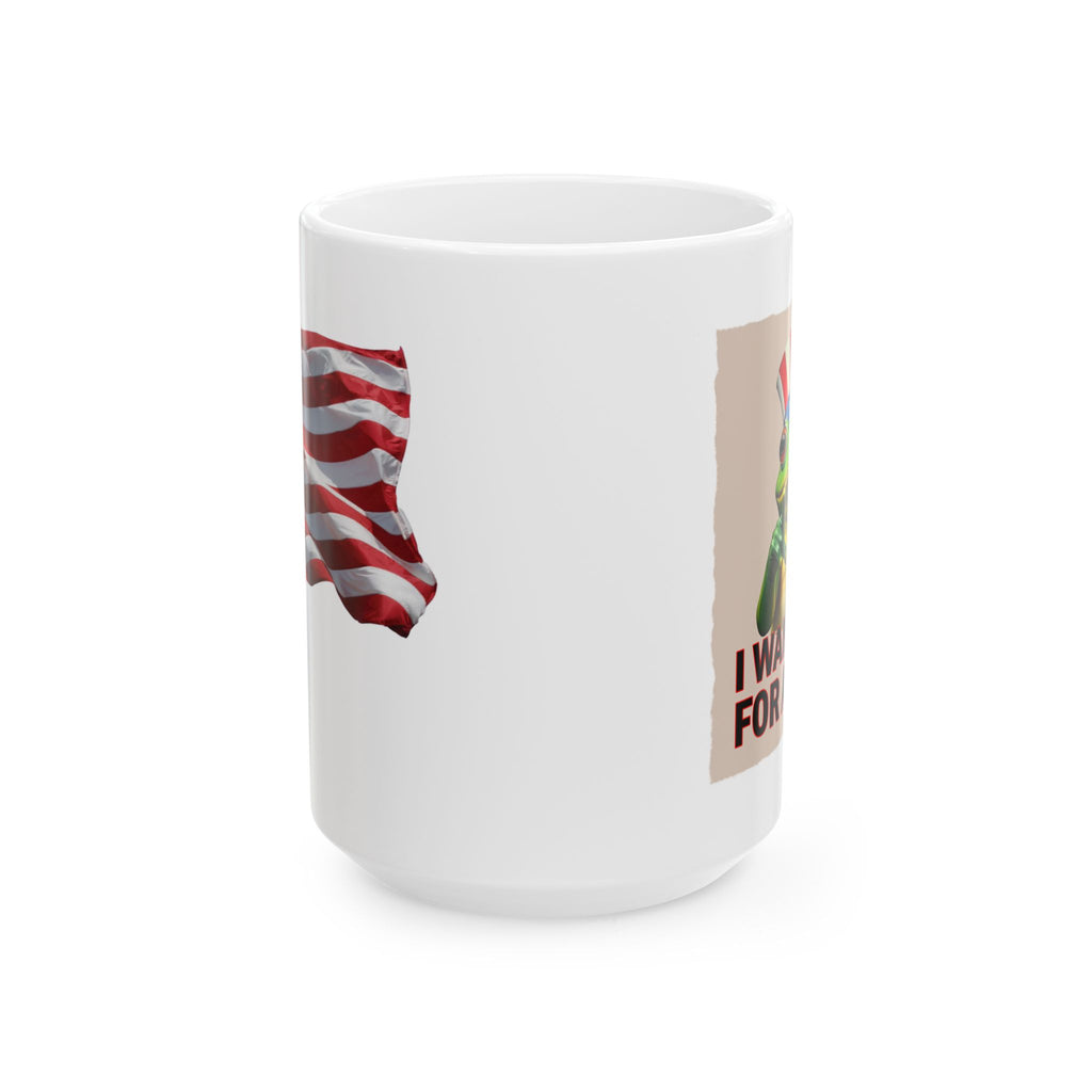 I WANT YOU FOR ANTIFA CERAMIC MUG/WHITE
