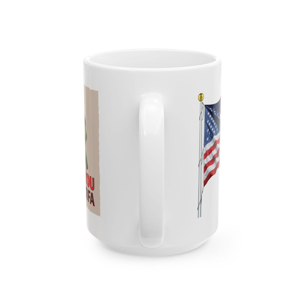 I WANT YOU FOR ANTIFA CERAMIC MUG/WHITE