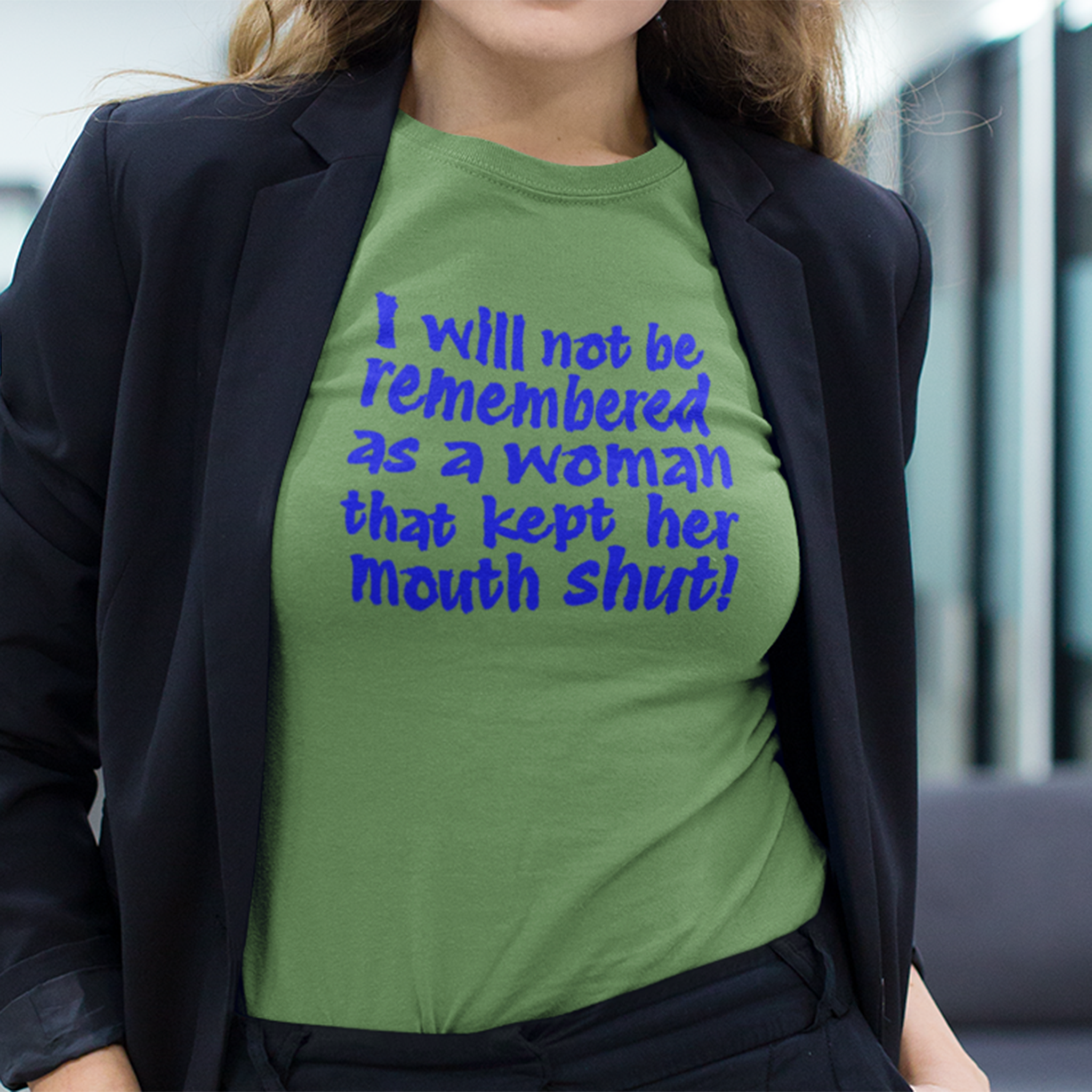 I WILL NOT BE REMEMBERED T-SHIRT/LEAF