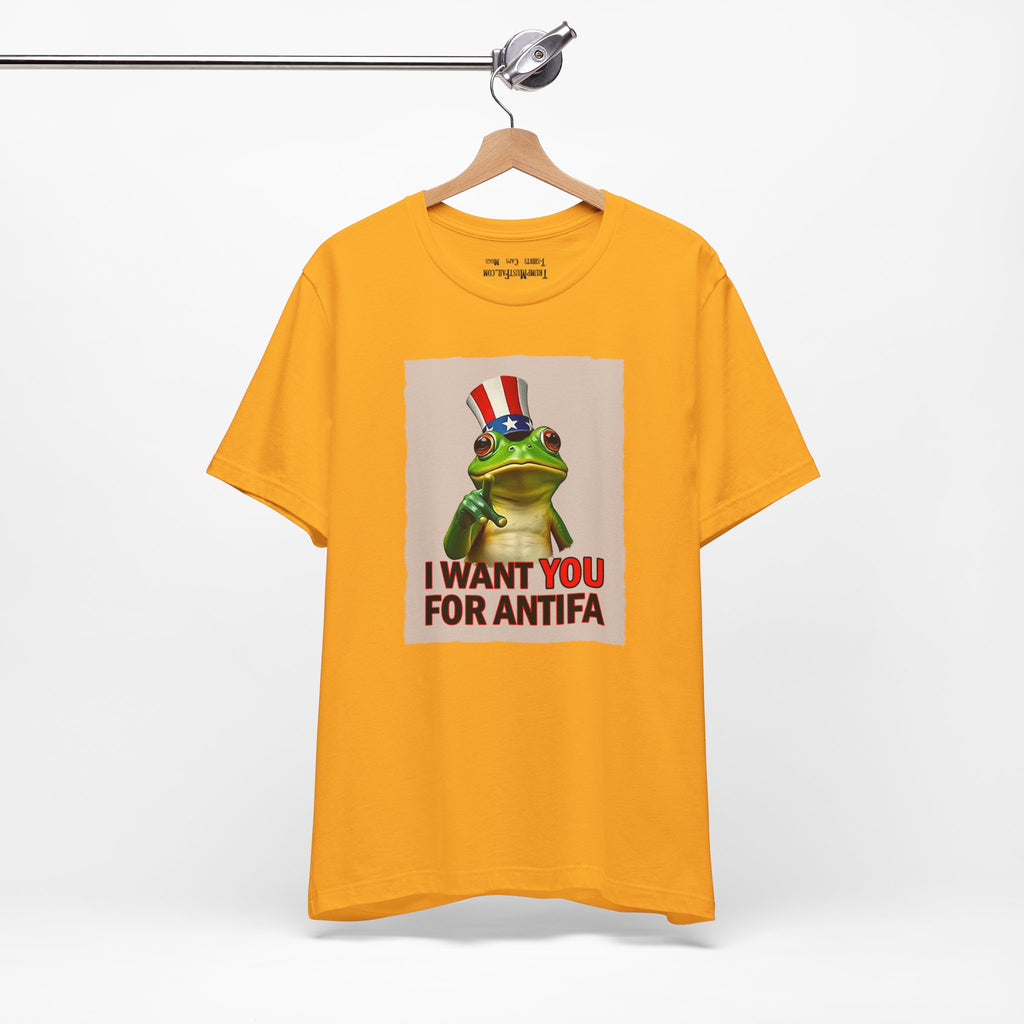 I WANT YOU T-SHIRT/GOLD