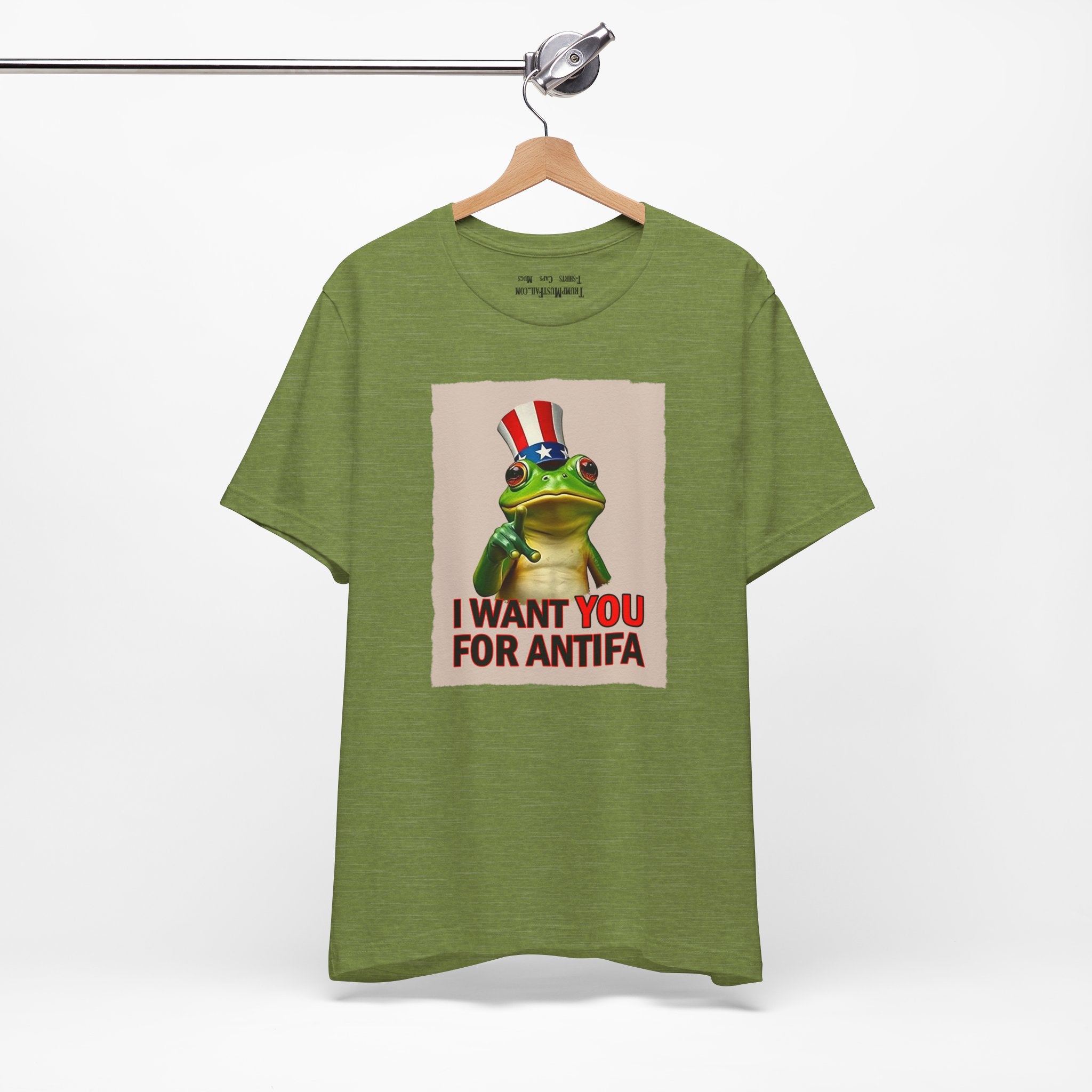 I WANT YOU T-SHIRT/HEATHER GREEN