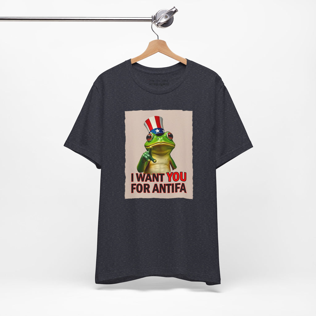 I WANT YOU T-SHIRT/HEATHER NAVY