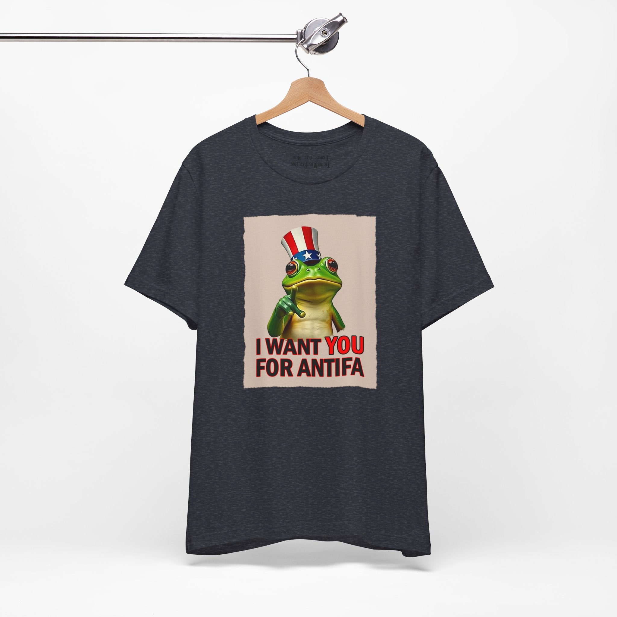 I WANT YOU T-SHIRT/HEATHER NAVY