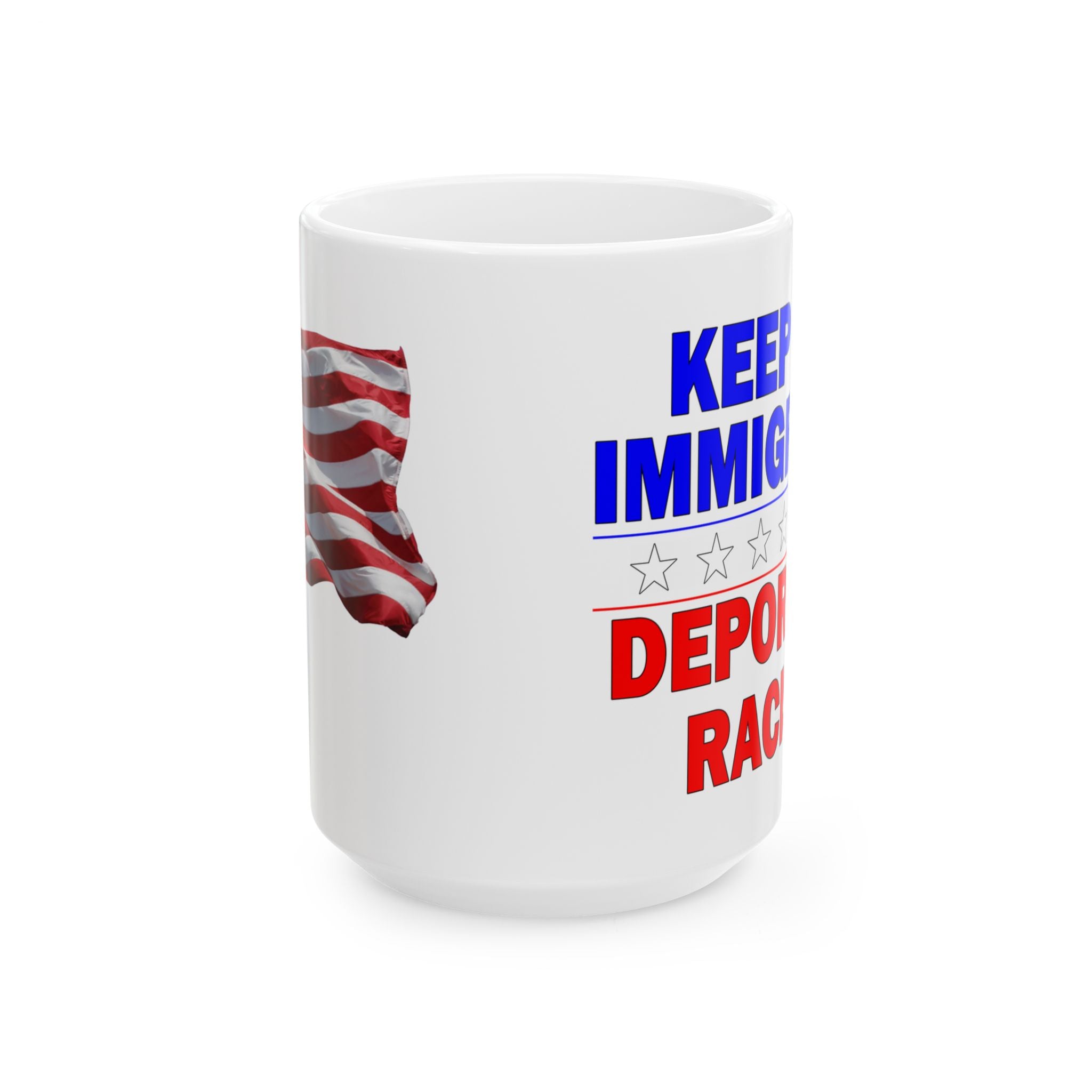 KEEP THE IMMIGRANTS CERAMIC MUG/WHITE