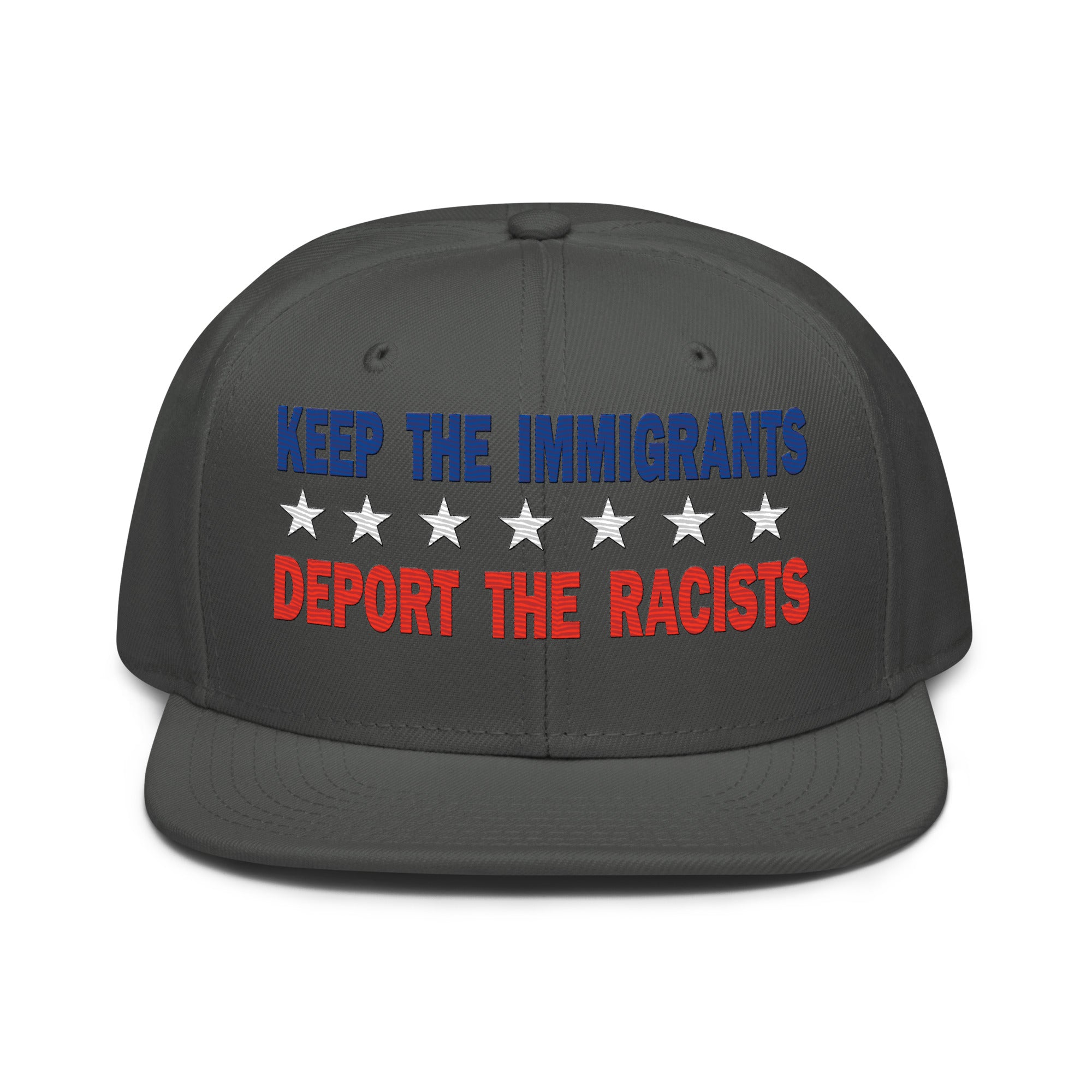 KEEP THE IMMIGRANTS  SNAPBACK CAP/Charcoal gray