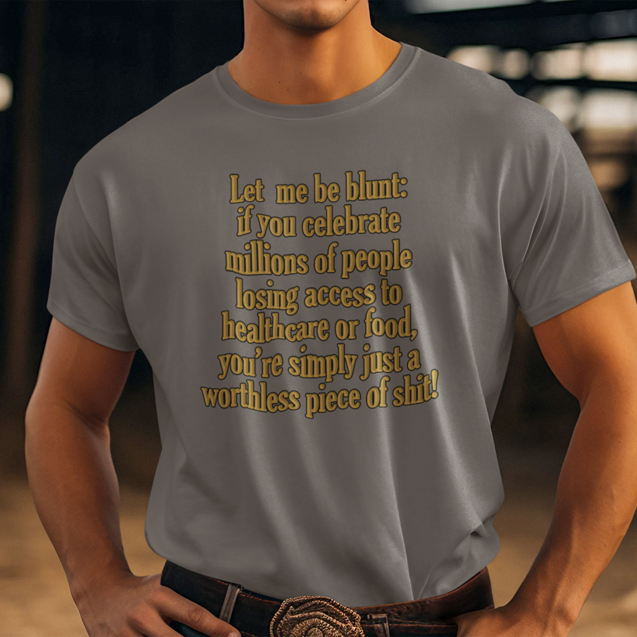 LET ME BE BLUNT T-SHIRT/ASPHALT