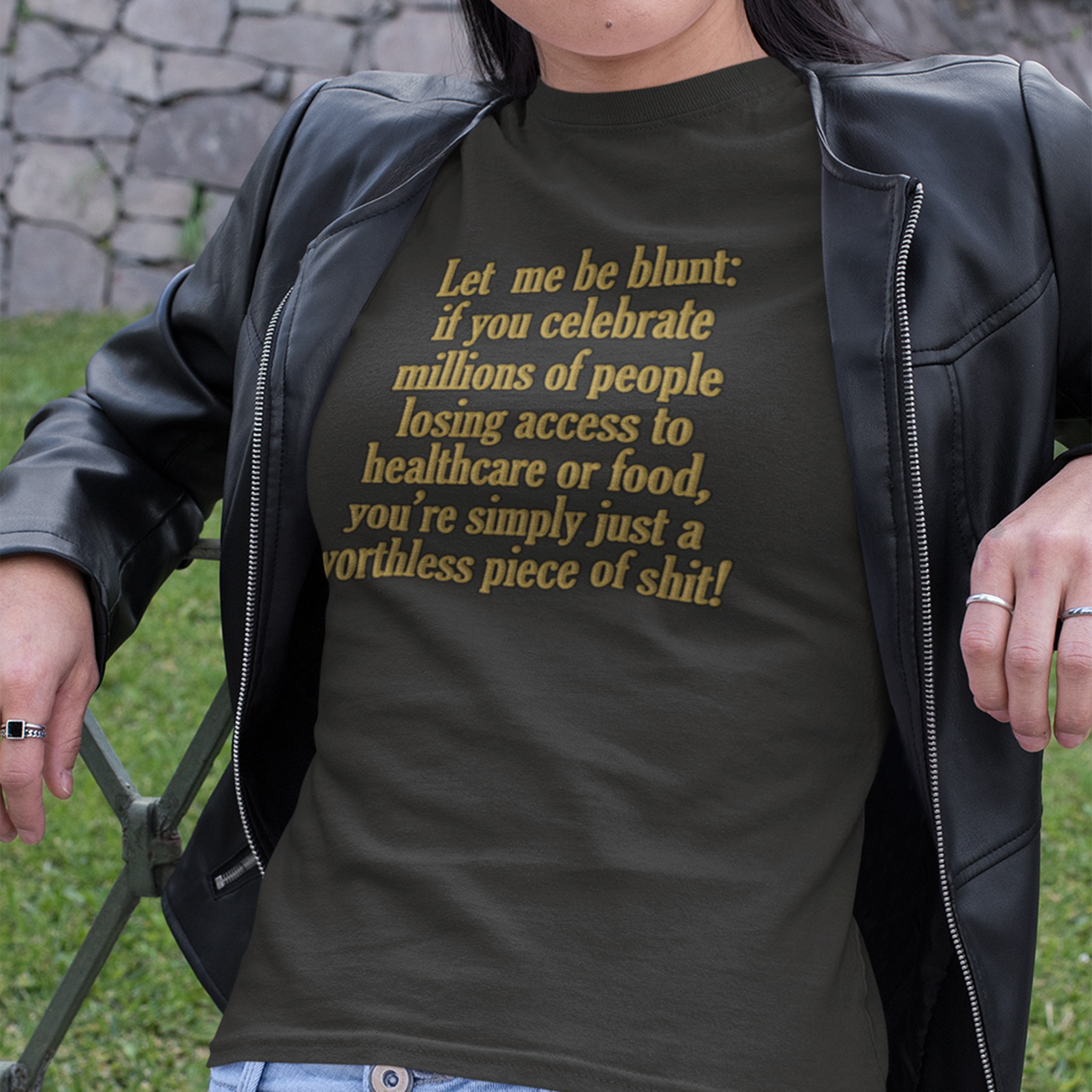 LET ME BE BLUNT T-SHIRT/BLACK