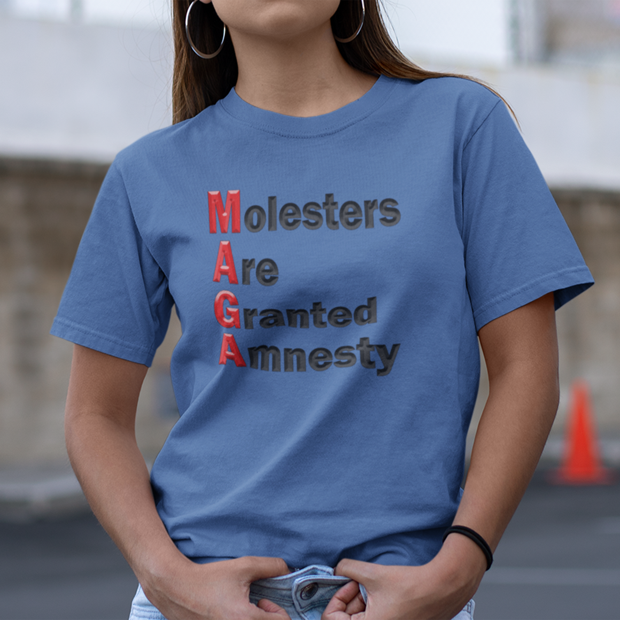 MAGA AMNESTY T-SHIRT/TRUE ROYAL