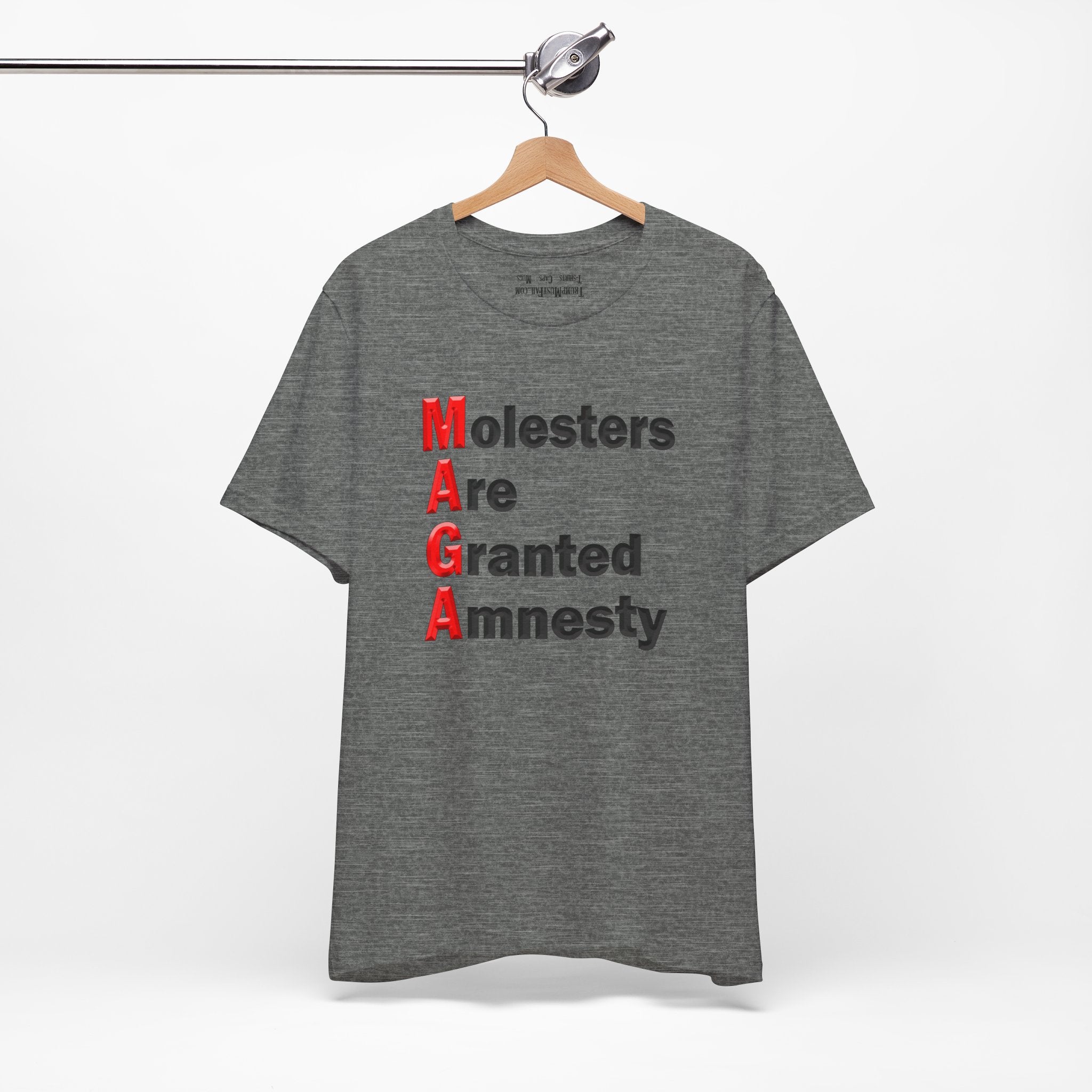MAGA AMNESTY T-SHIRT/DEEP HEATHER