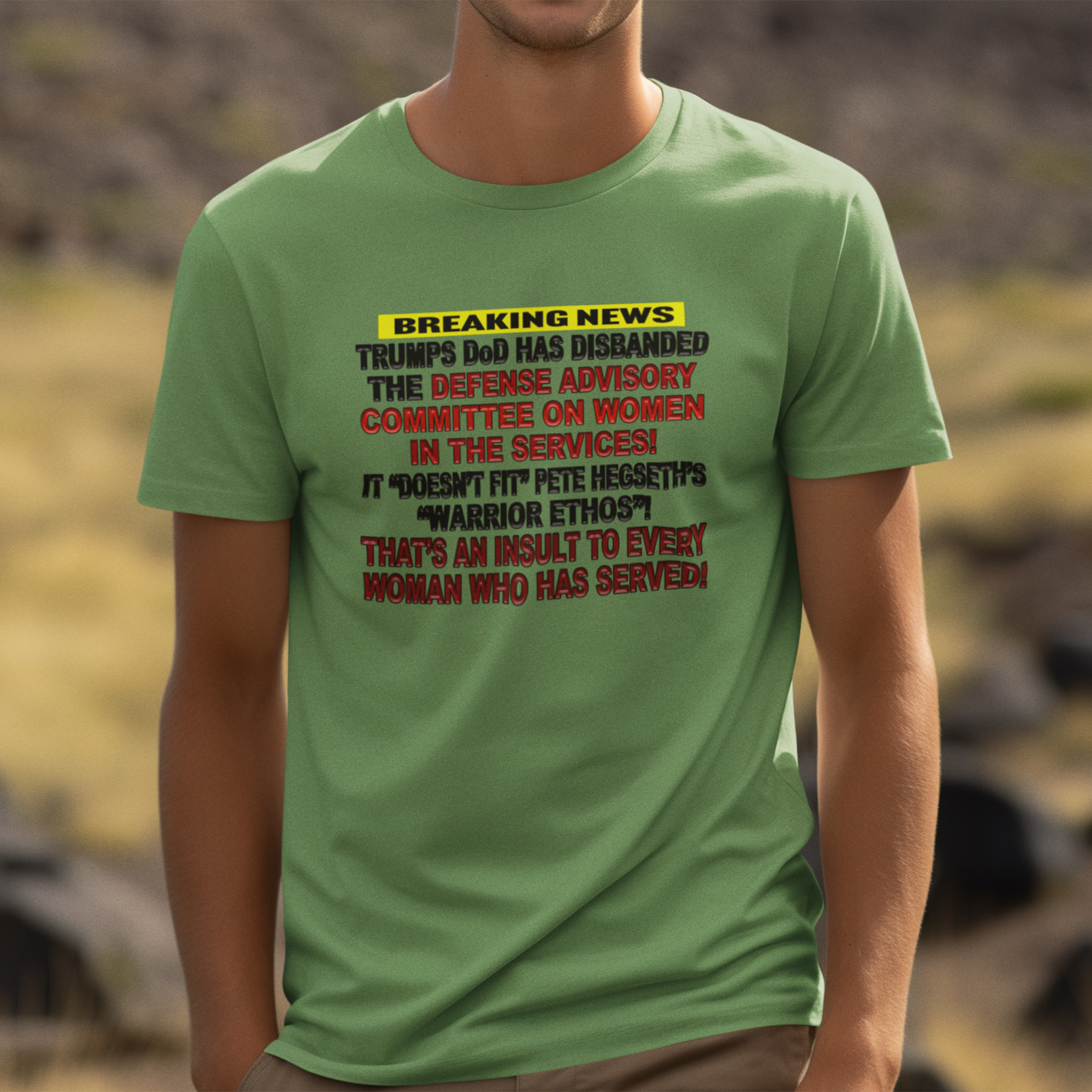 MILITARY WOMEN T-SHIRT/LEAF