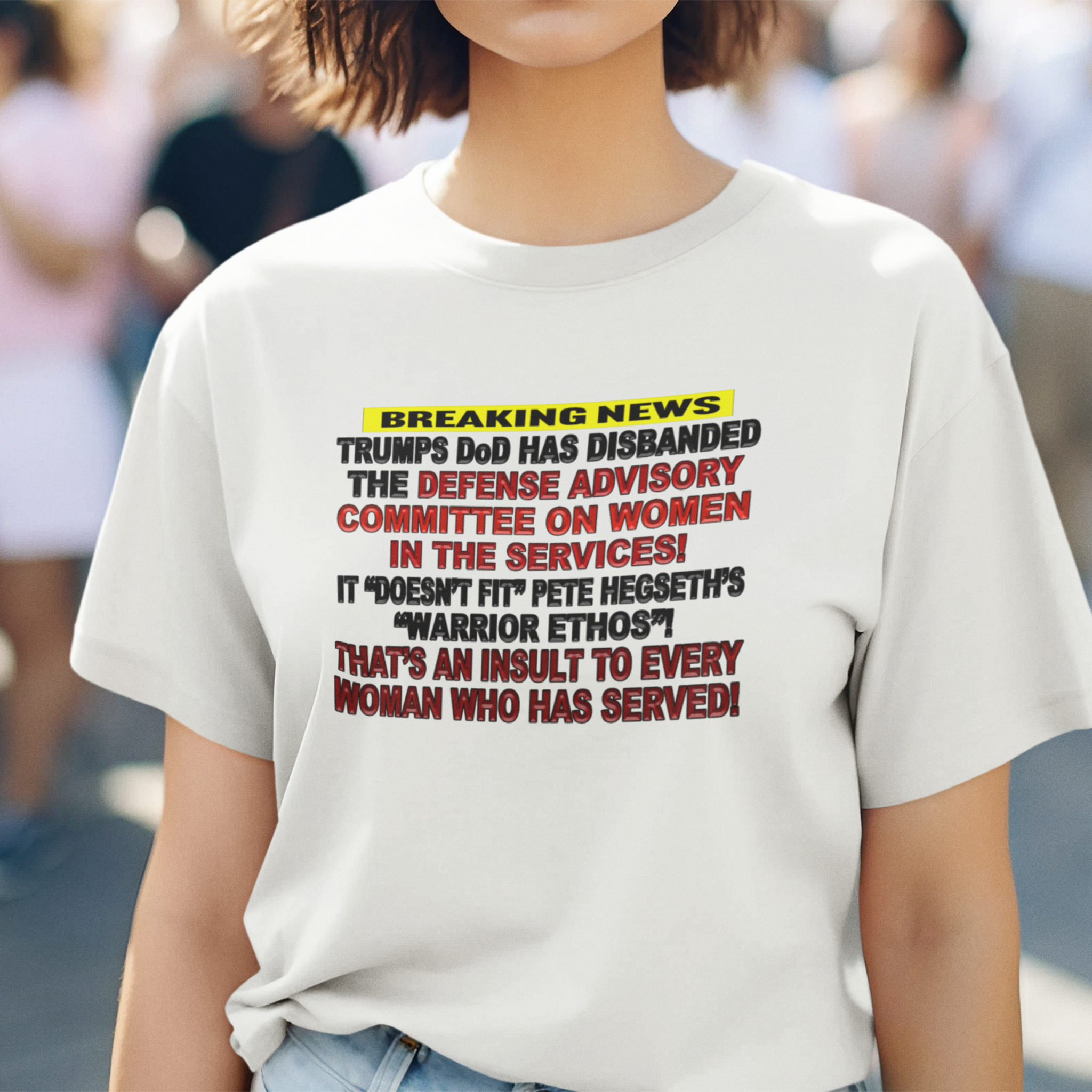 MILITARY WOMEN T-SHIRT/WHITE