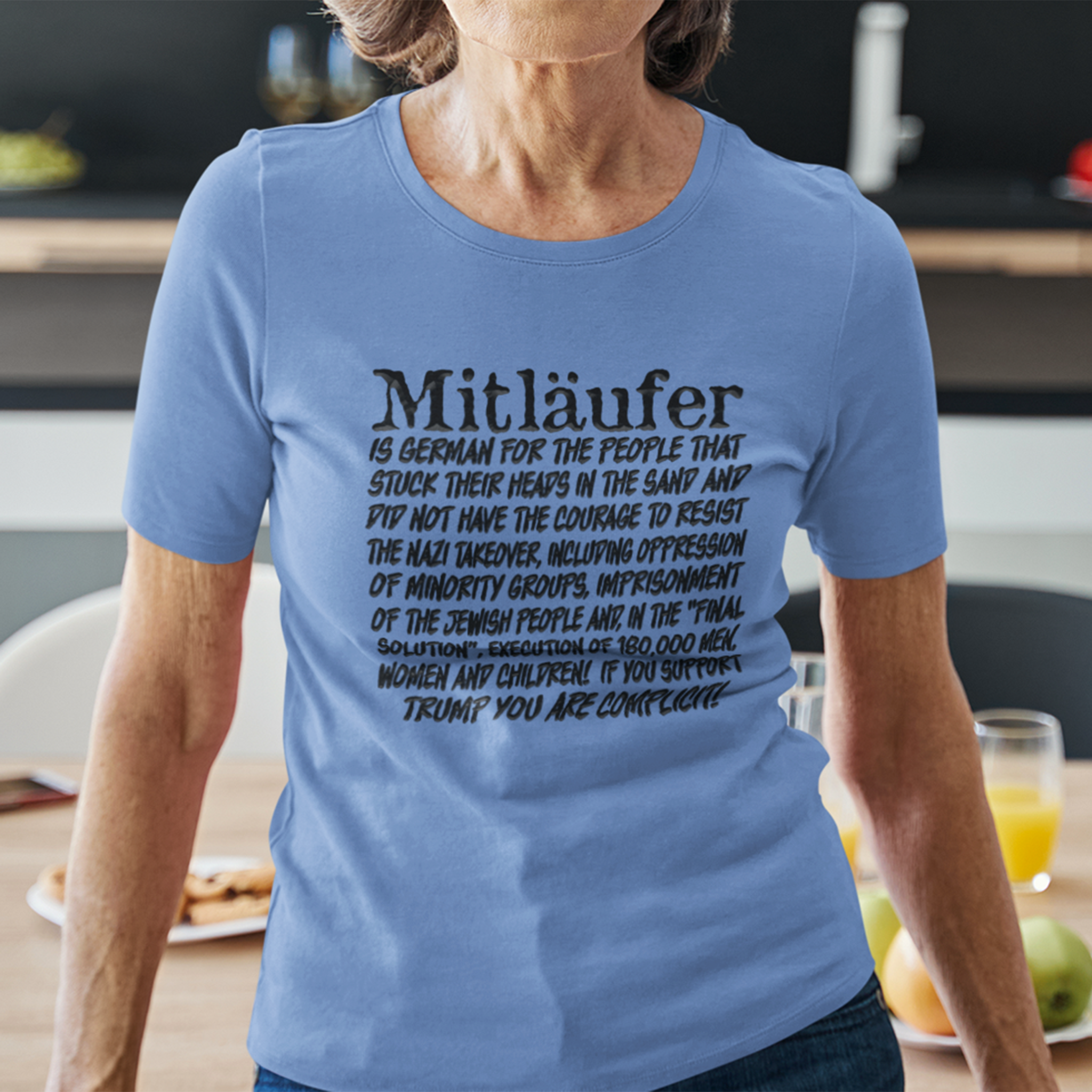 MITLAUFER T-SHIRT/HEATHER COLUMBIA BLUE