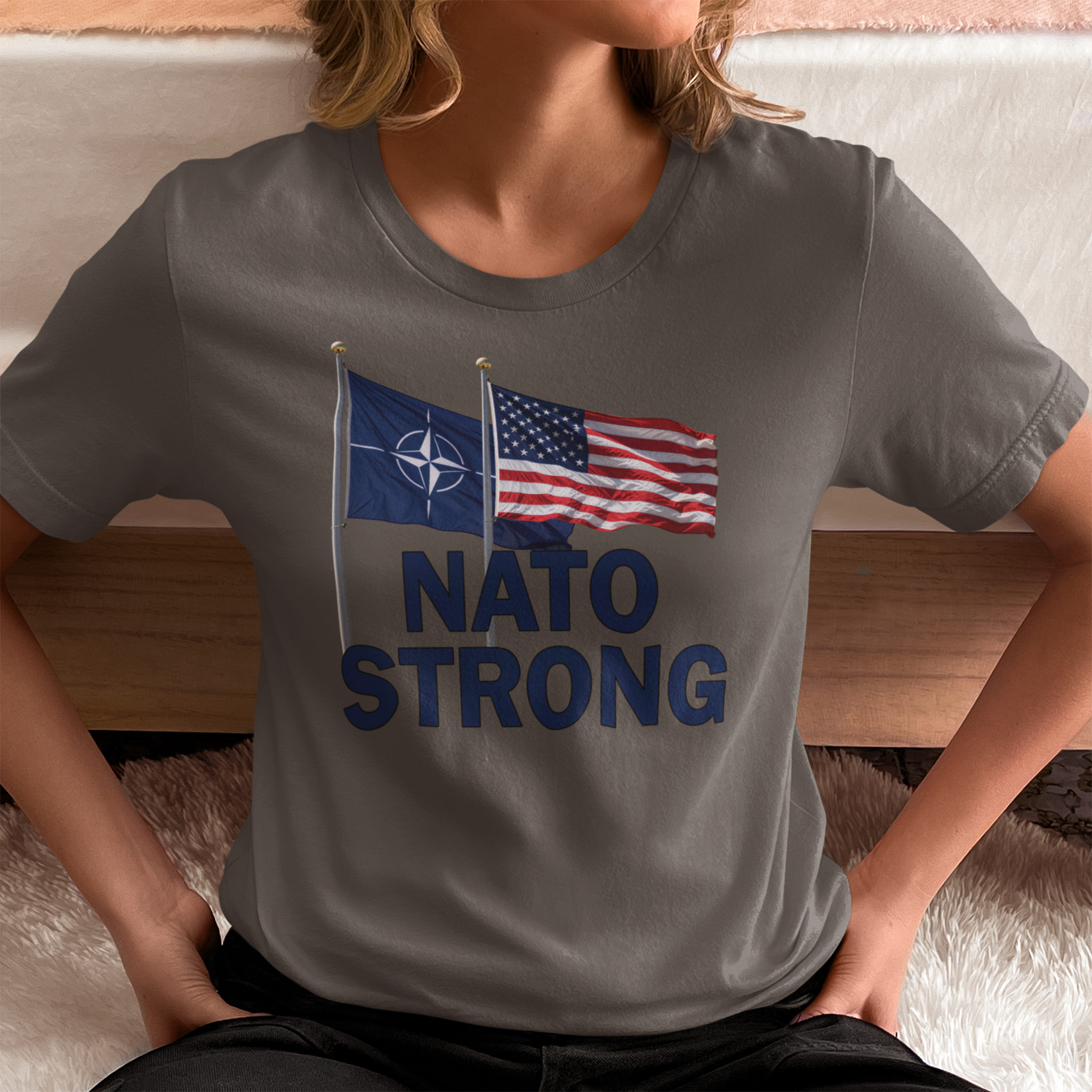 NATO STRONG T-SHIRT/ASPHALT