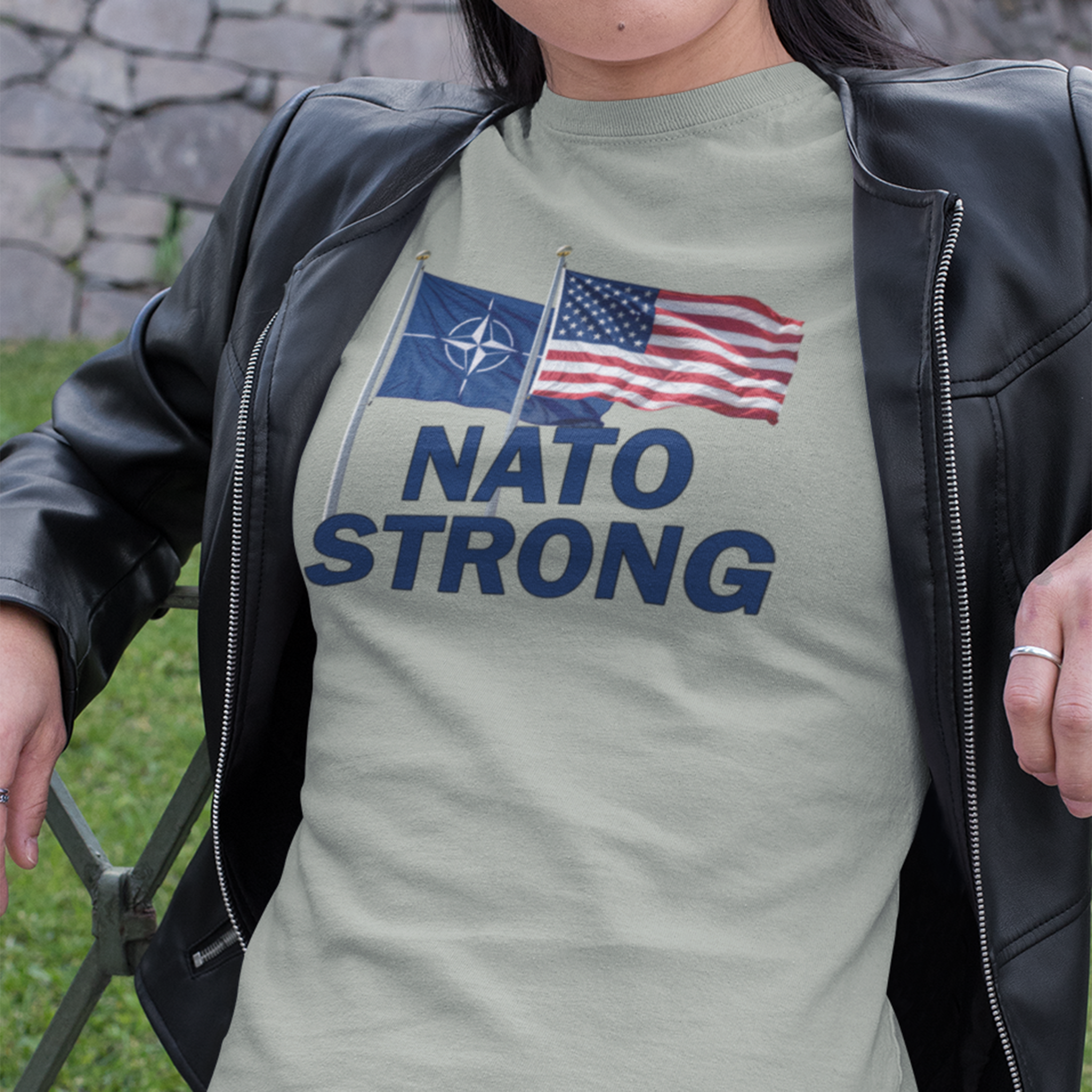 NATO STRONG T-SHIRT/ATHLETIC HEATHER