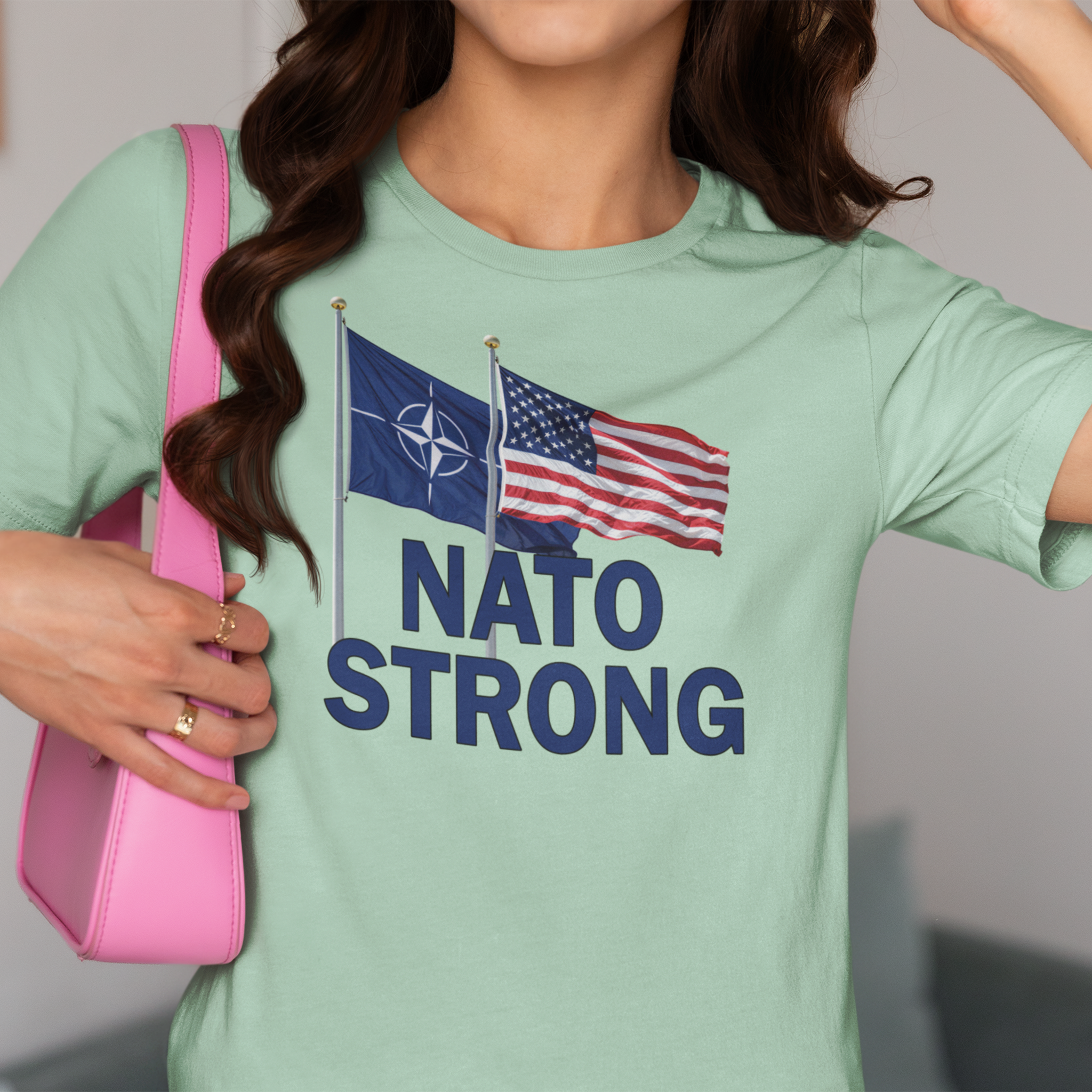 NATO STRONG T-SHIRT/HEATHER MINT