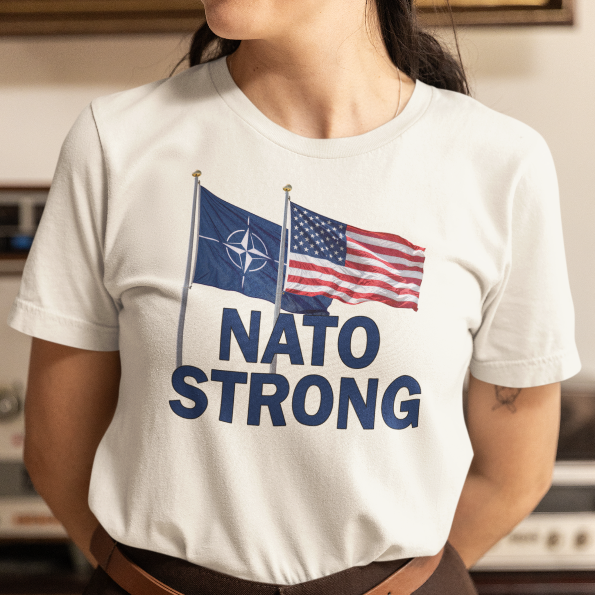 NATO STRONG T-SHIRT/WHITE