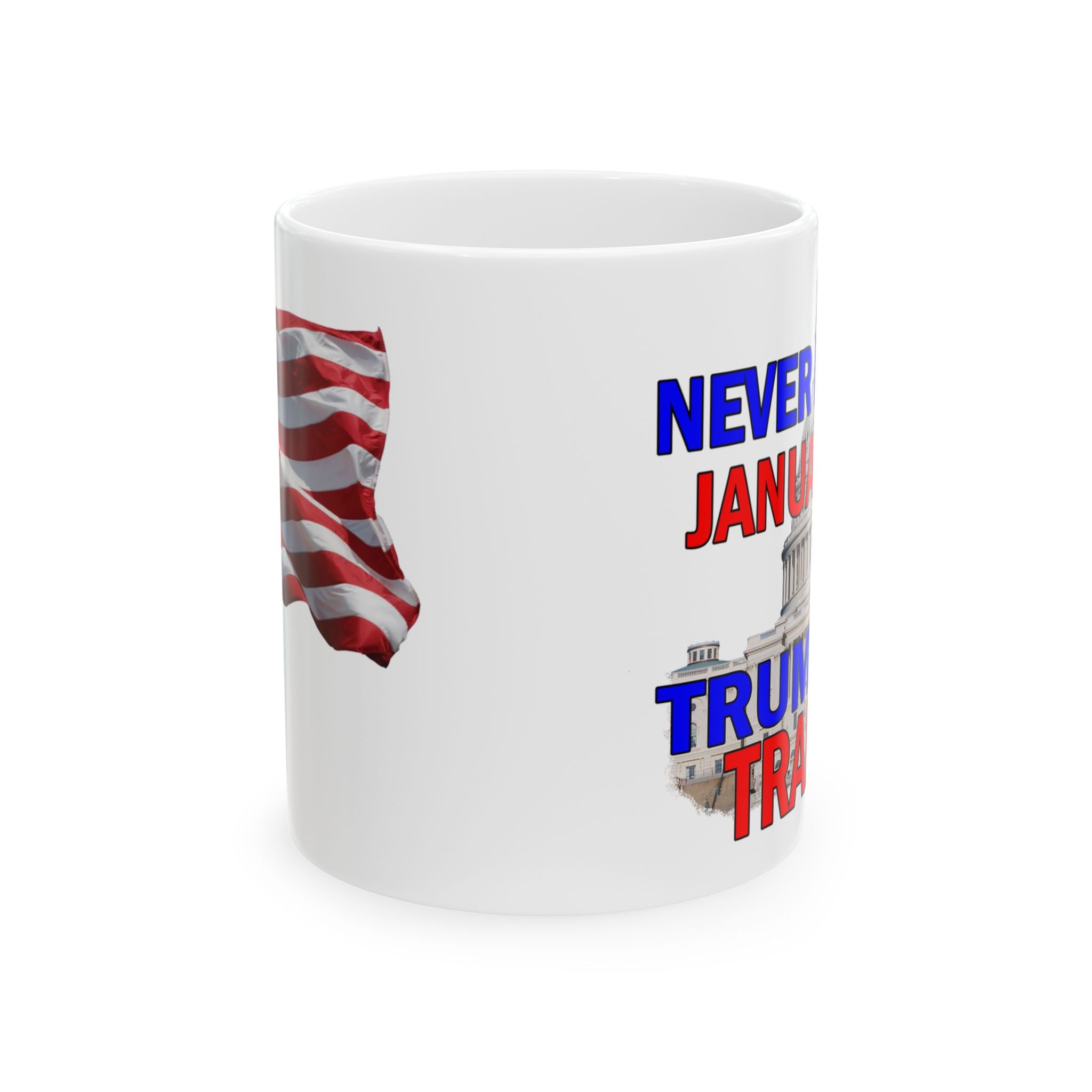 NEVER FORGET JANUARY 6TH CERAMIC MUG/WHITE
