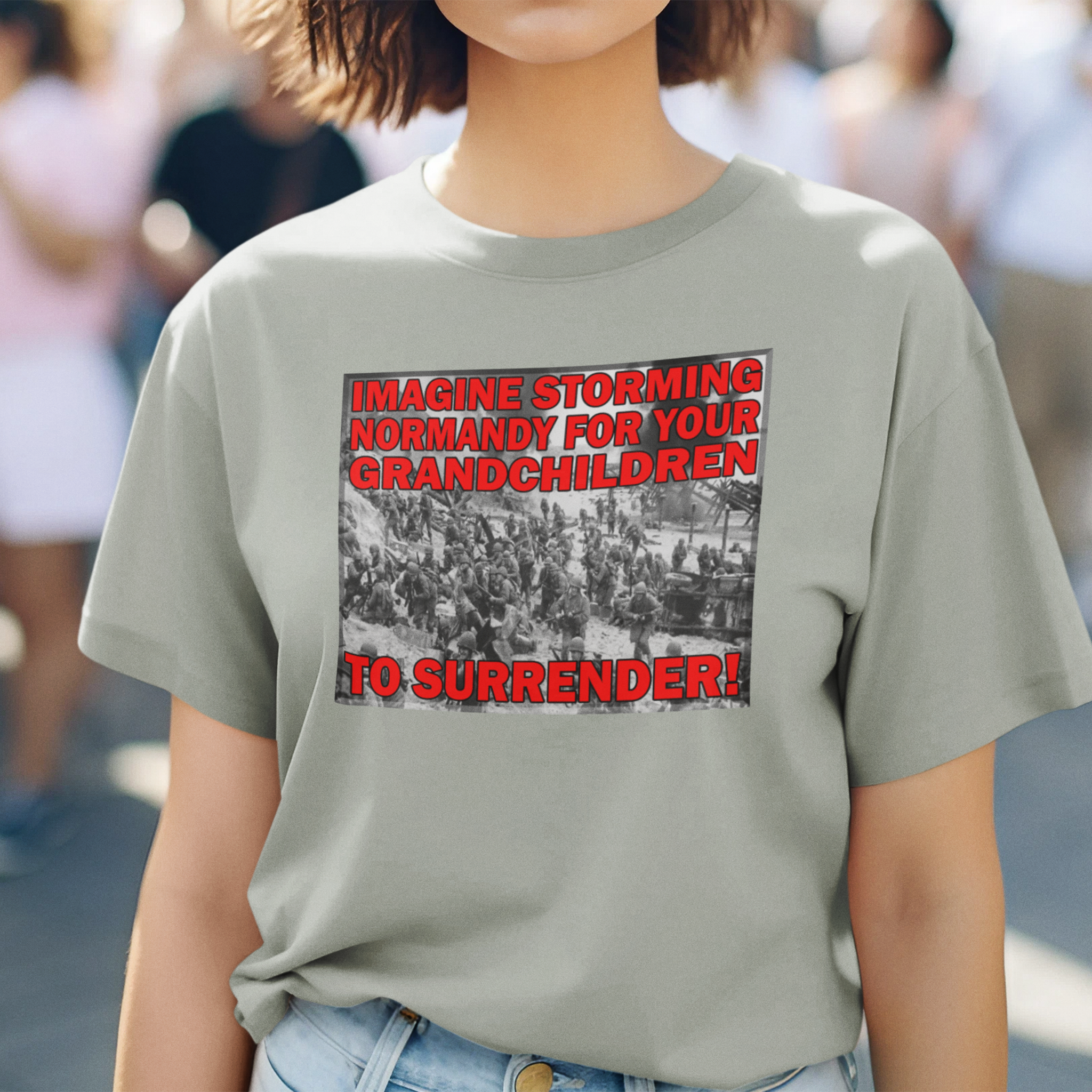NORMANDY T-SHIRT/ATHLETIC HEATHER