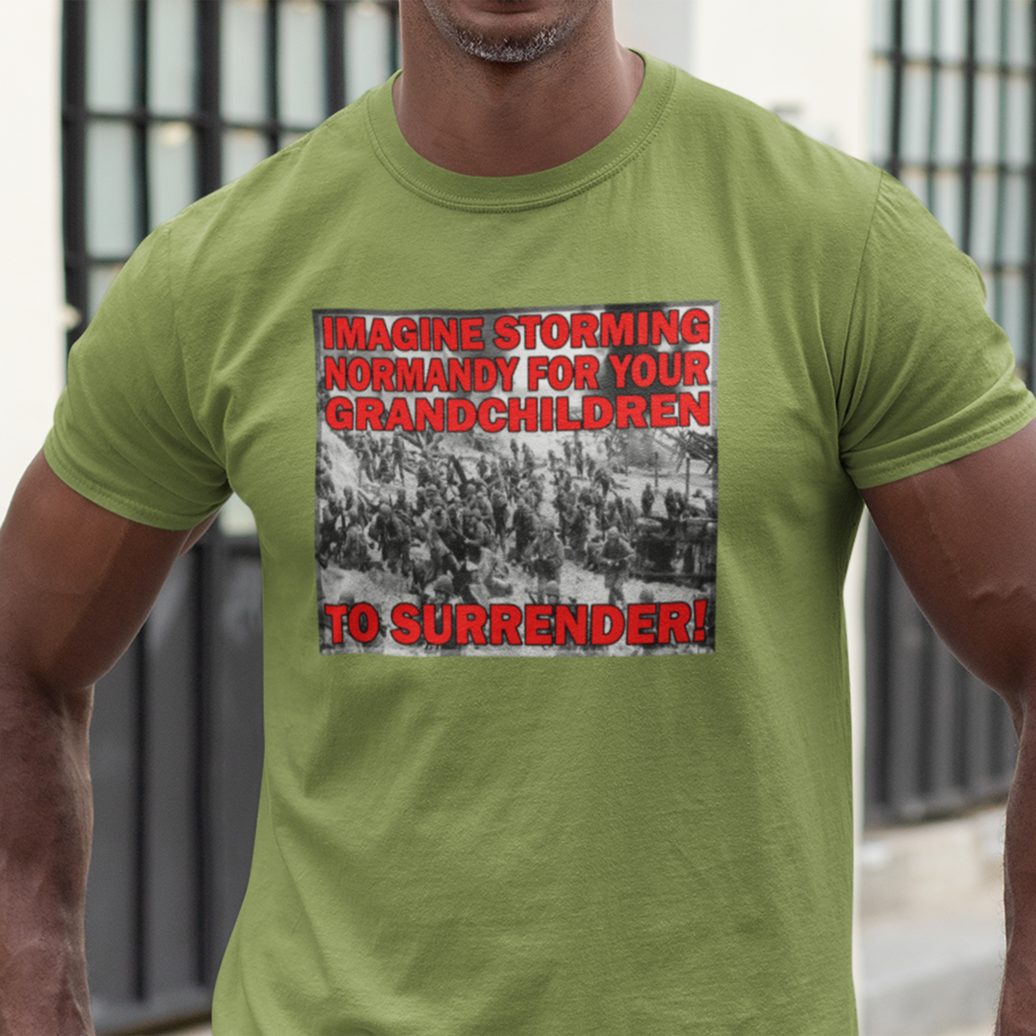 NORMANDY T-SHIRT/HEATHER GREEN