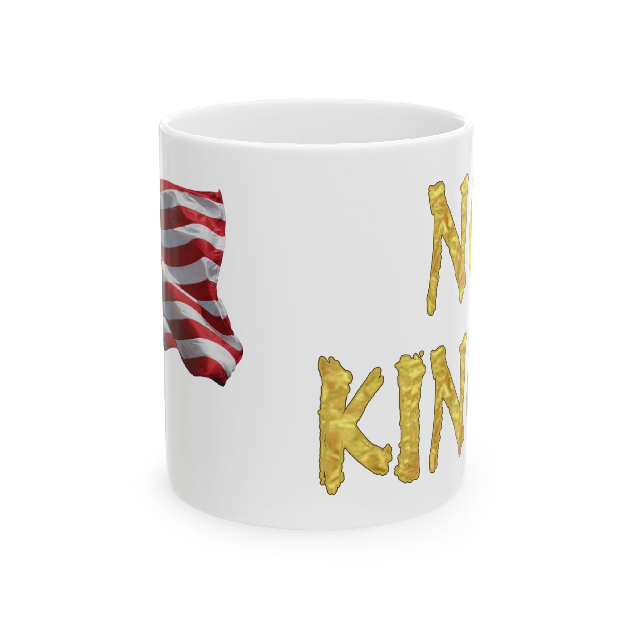 NO KINGS CERAMIC MUG/WHITE