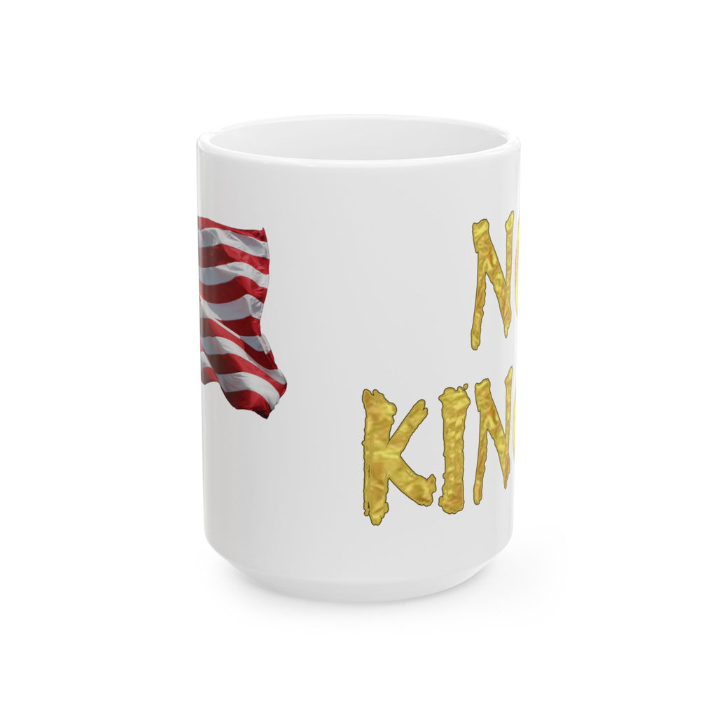 NO KINGS CERAMIC MUG/WHITE