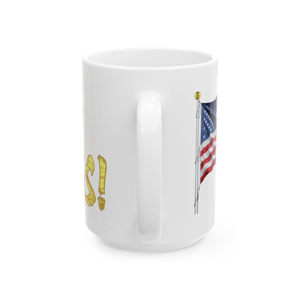 NO KINGS CERAMIC MUG/WHITE