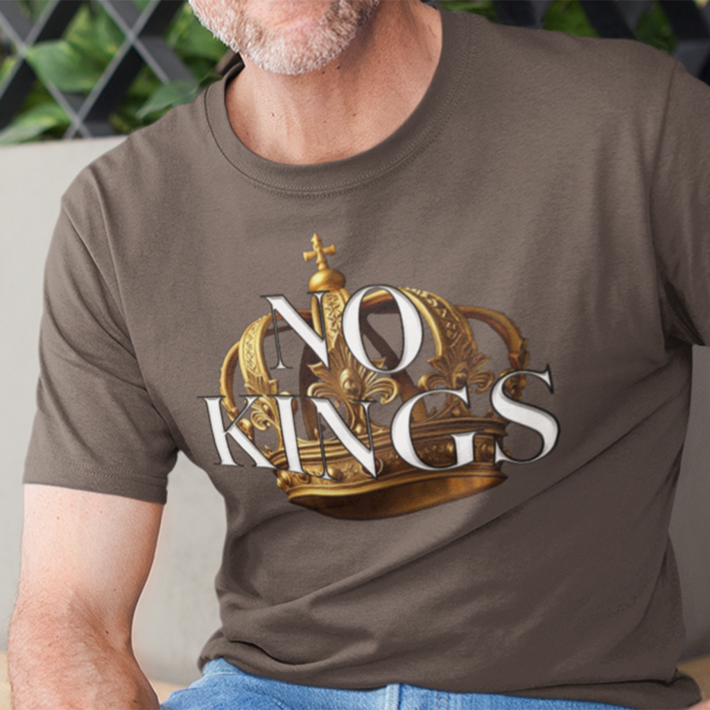 NO KINGS CROWN T-SHIRT/BROWN