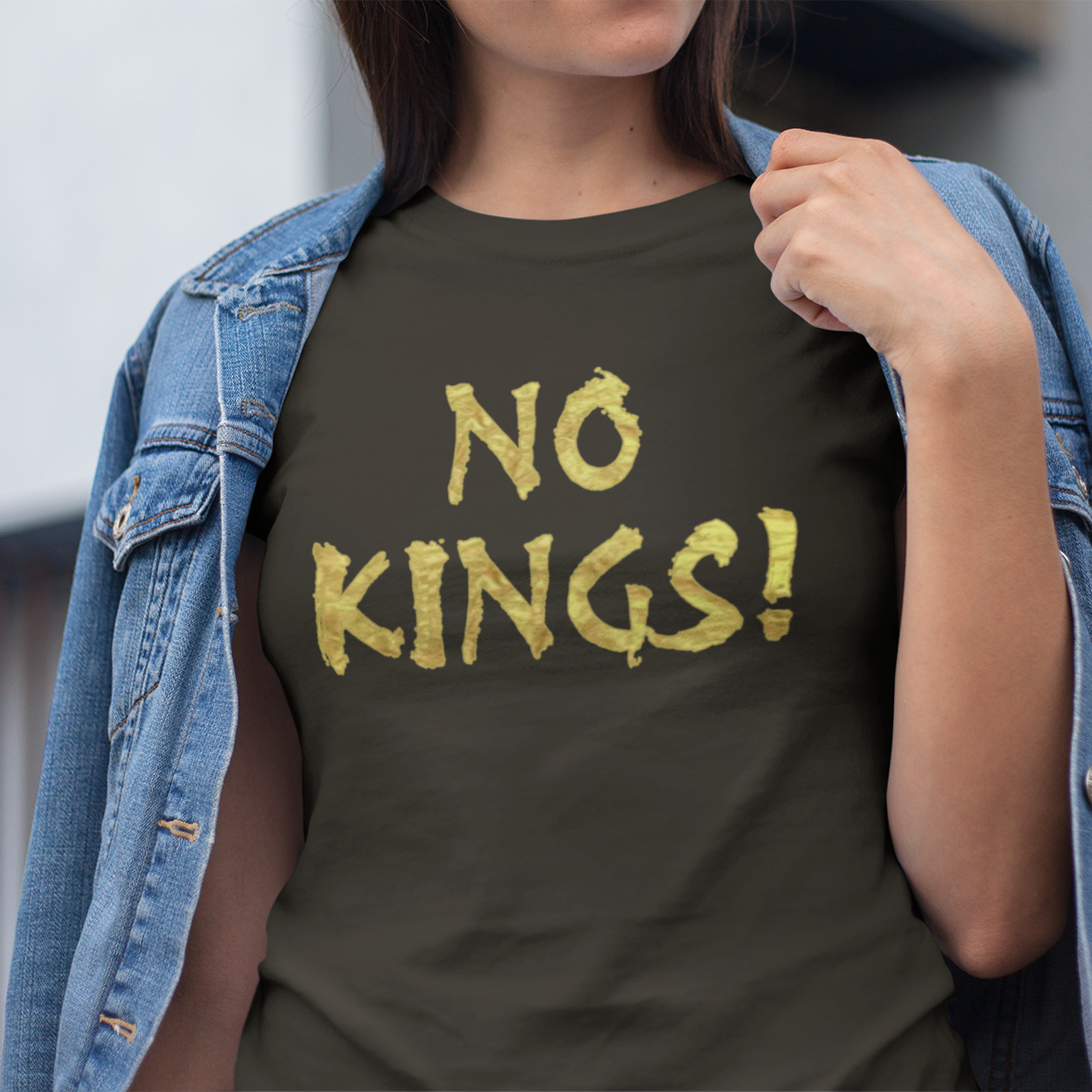 NO KINGS GOLD T-SHIRT/BLACK
