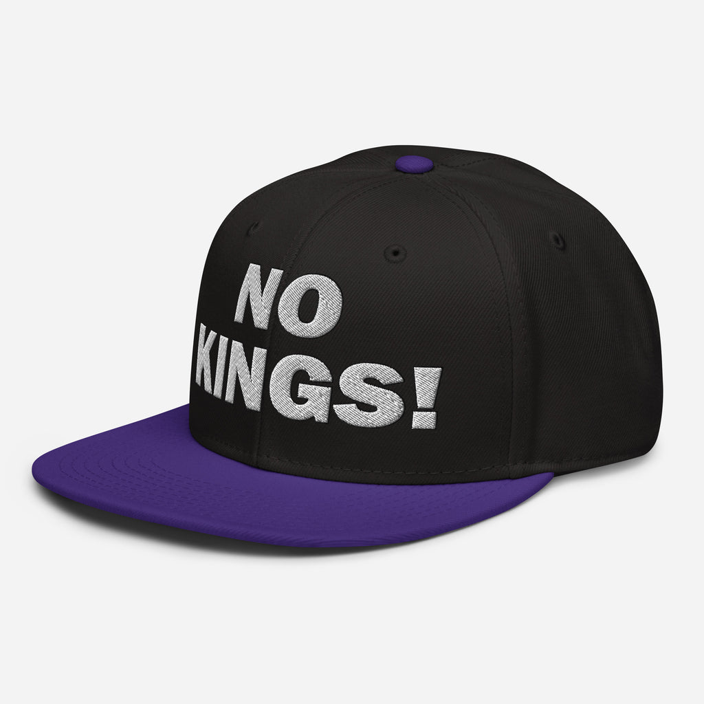 NO KINGS SNAPBACK CAP/Purple/Black/Black