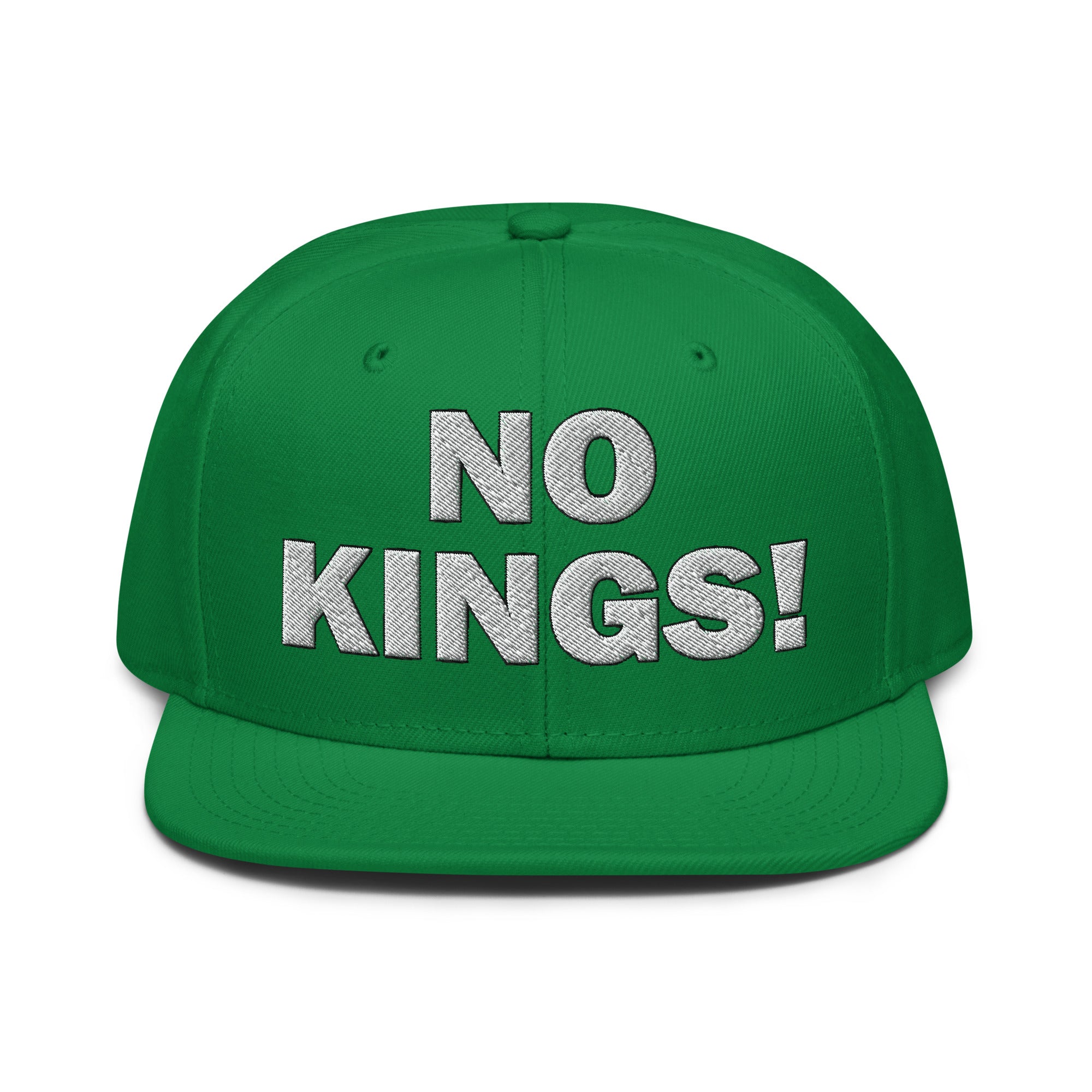NO KINGS SNAPBACK CAP/Kelly green