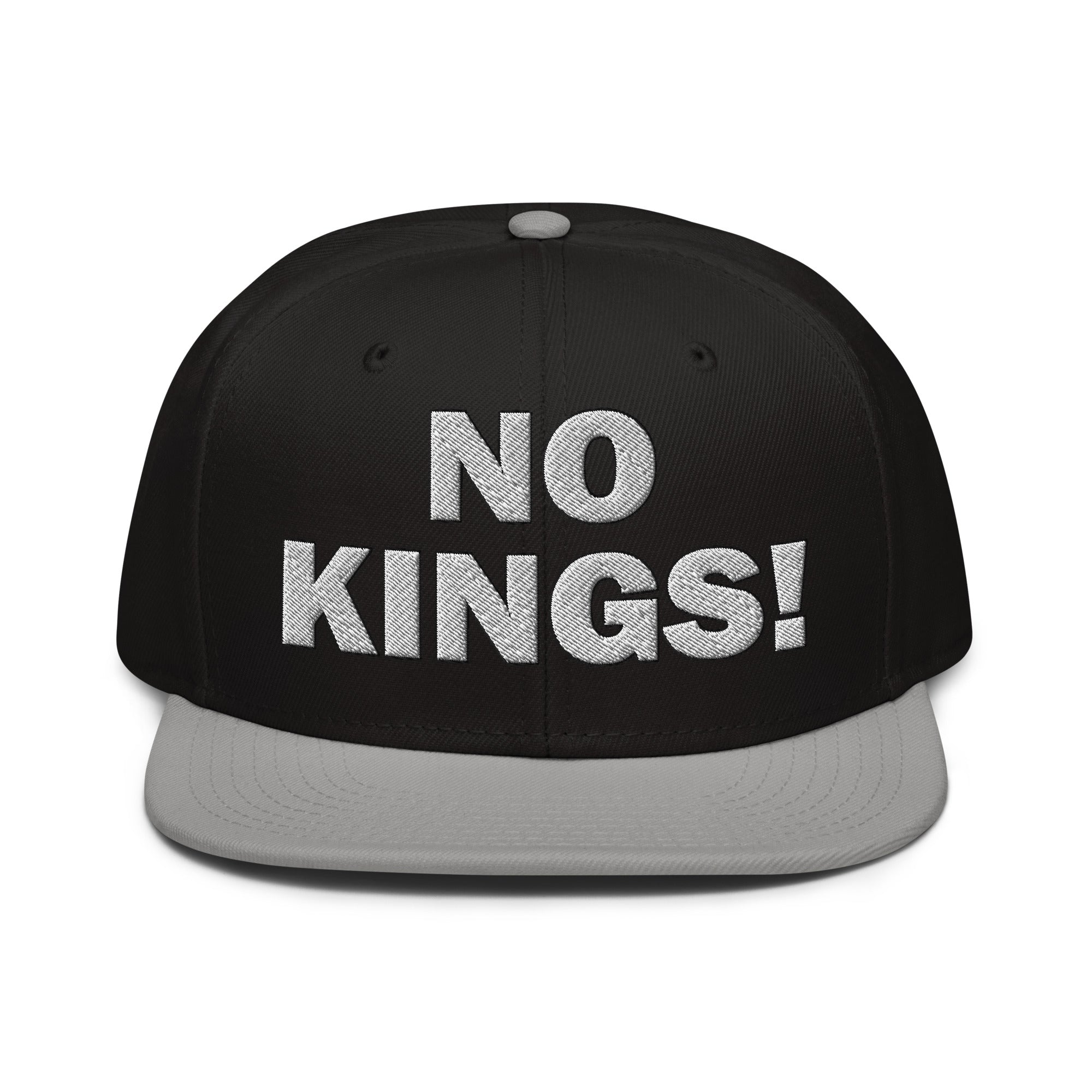 NO KINGS SNAPBACK CAP/Gray/Black/Black