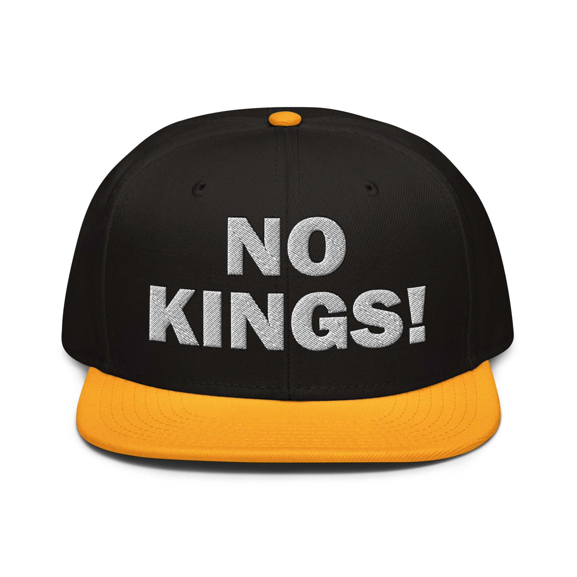 NO KINGS SNAPBACK CAP/Gold/Black/Black