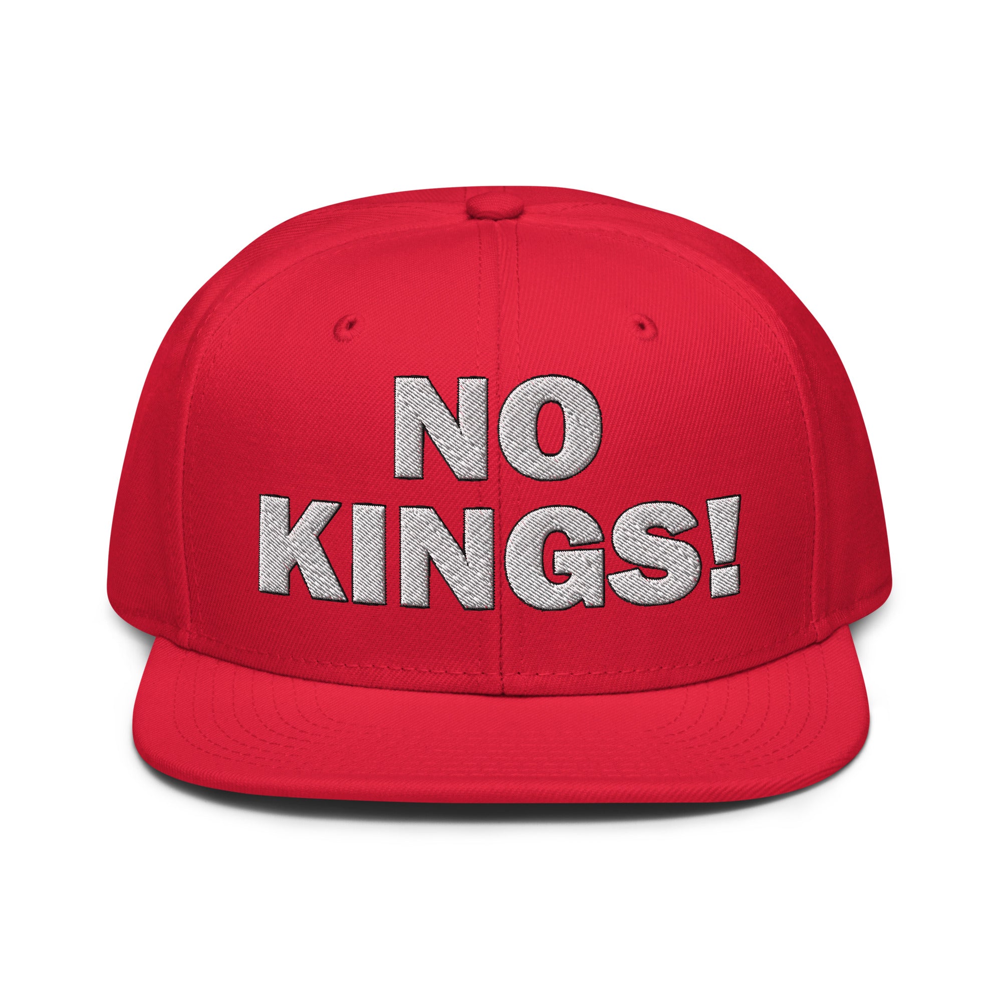 NO KINGS SNAPBACK CAP/Red