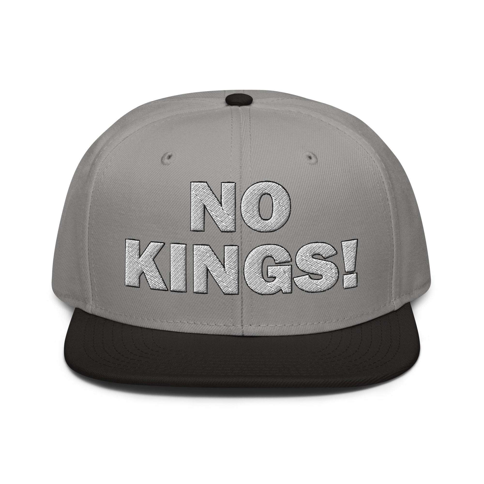 NO KINGS SNAPBACK CAP/Black/Gray/Gray