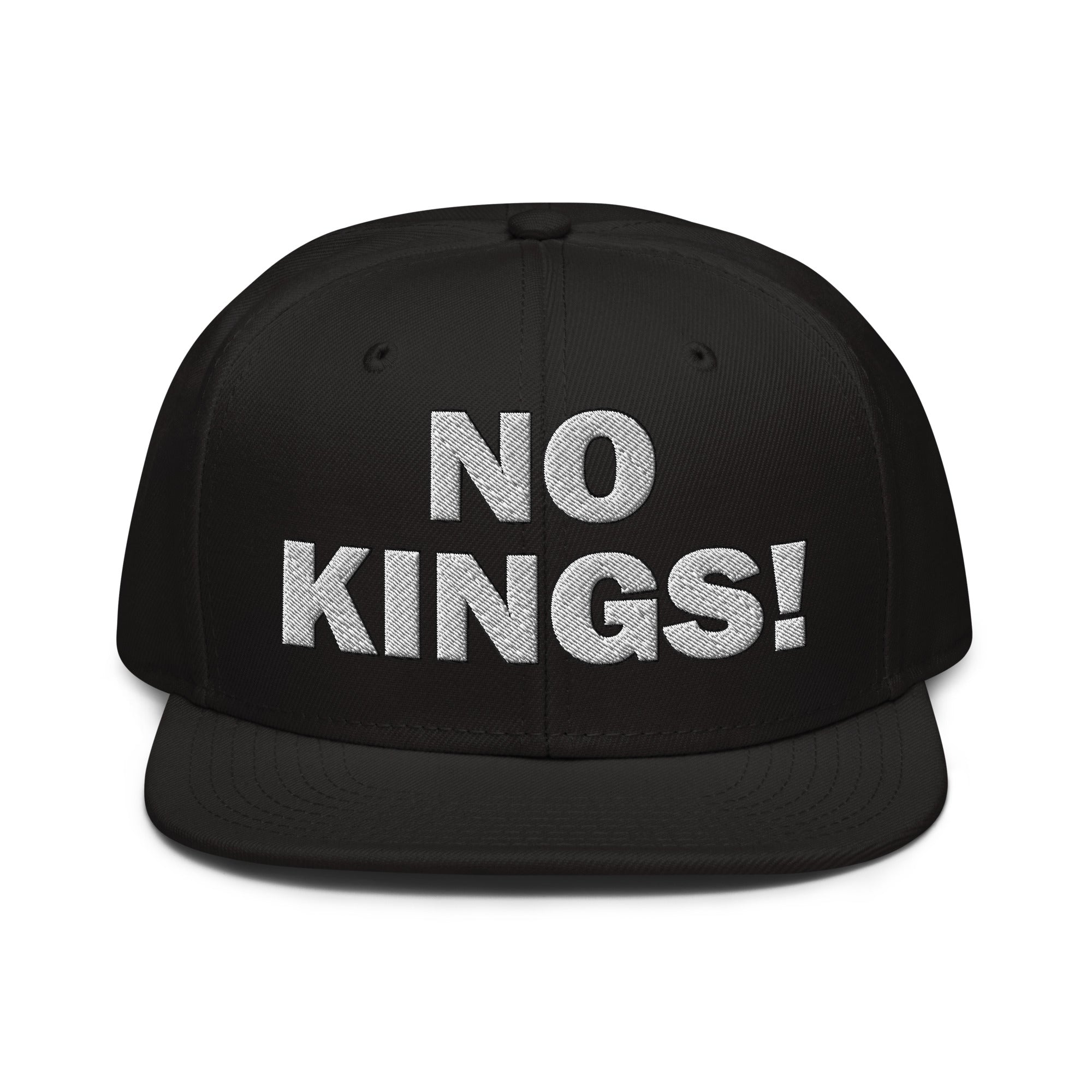NO KINGS SNAPBACK CAP/Black